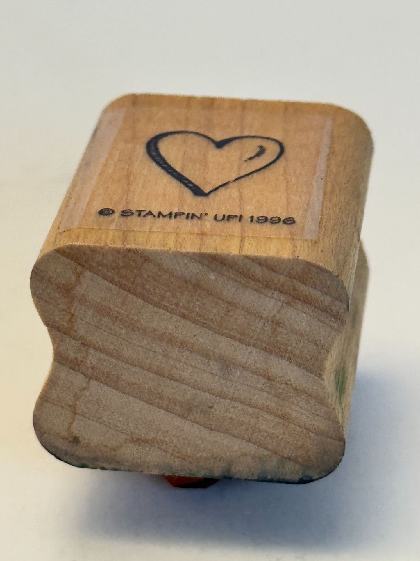 Stampin Up Rubber Stamp Heart Small Valentines Day Card Making Love Friendship