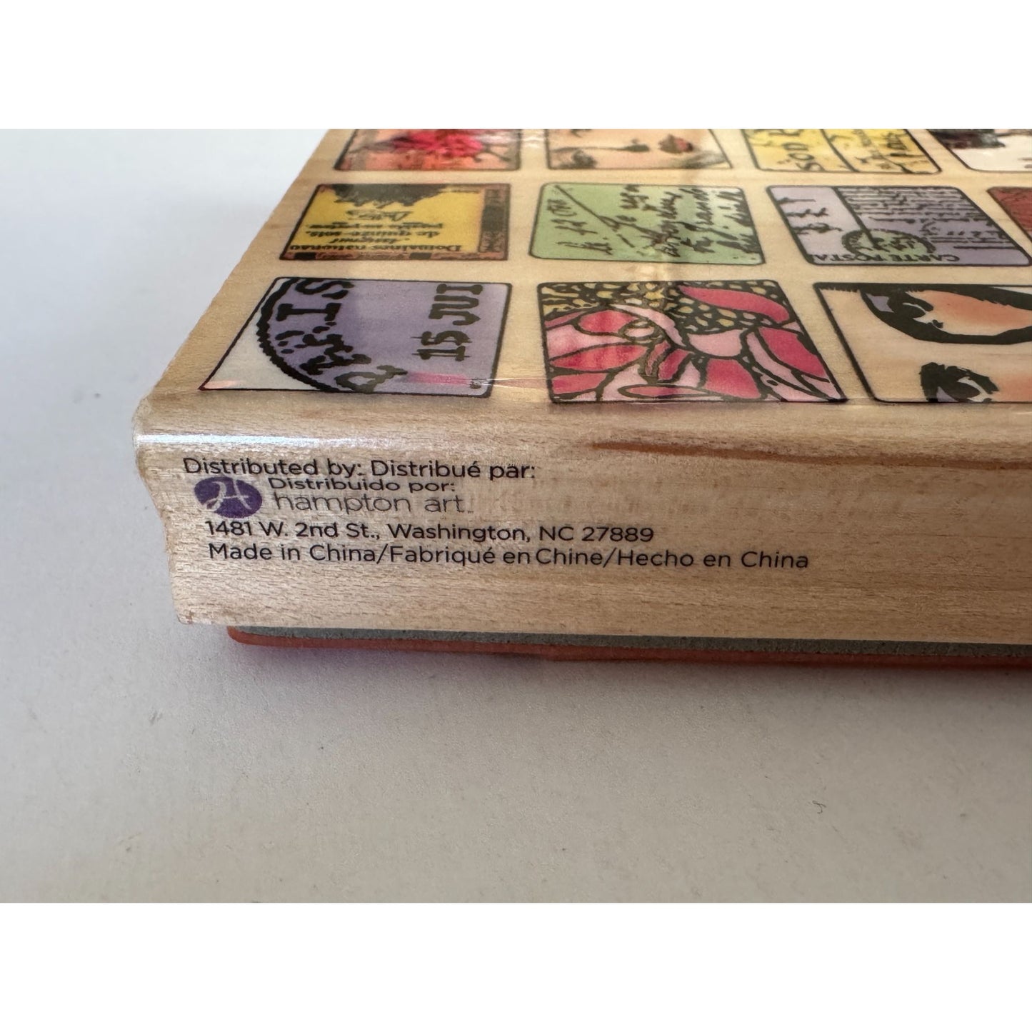 Hampton Art Rubber Stamp Paris Collage French Faces Card Making Jill Meyer Wood