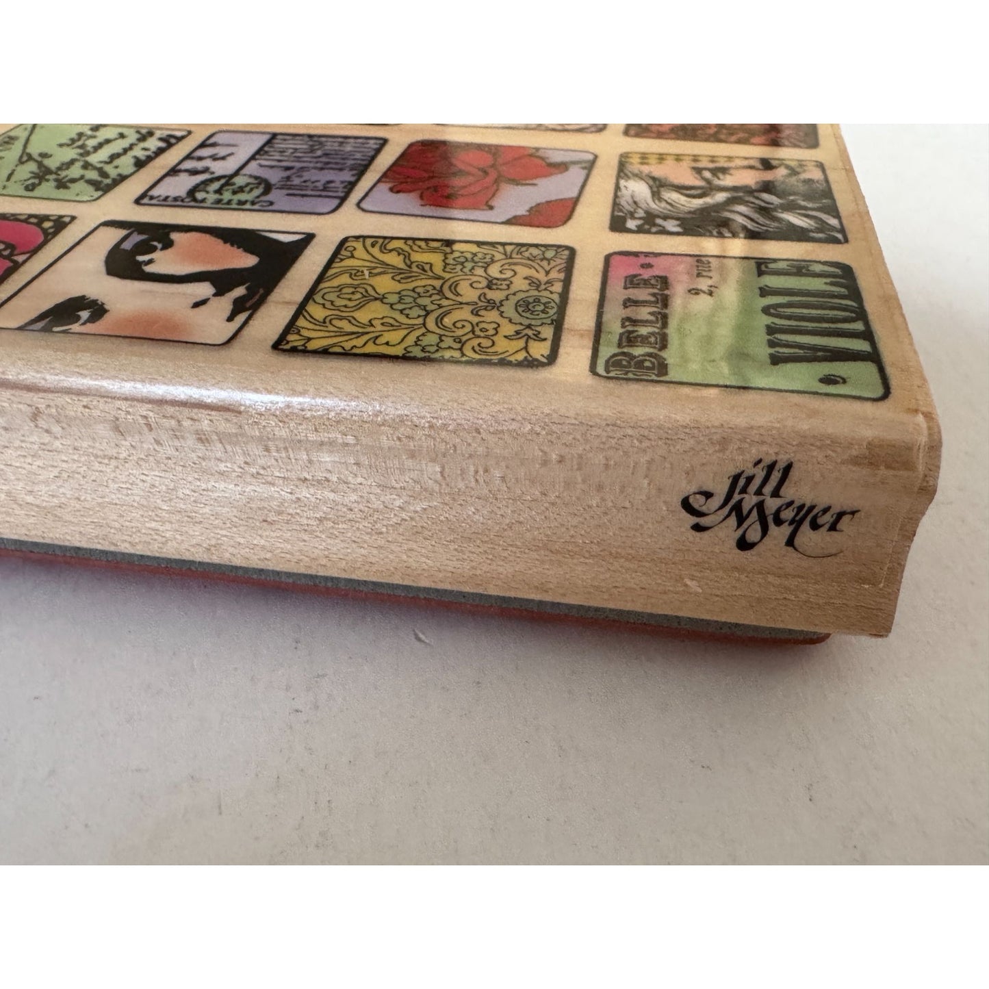 Hampton Art Rubber Stamp Paris Collage French Faces Card Making Jill Meyer Wood