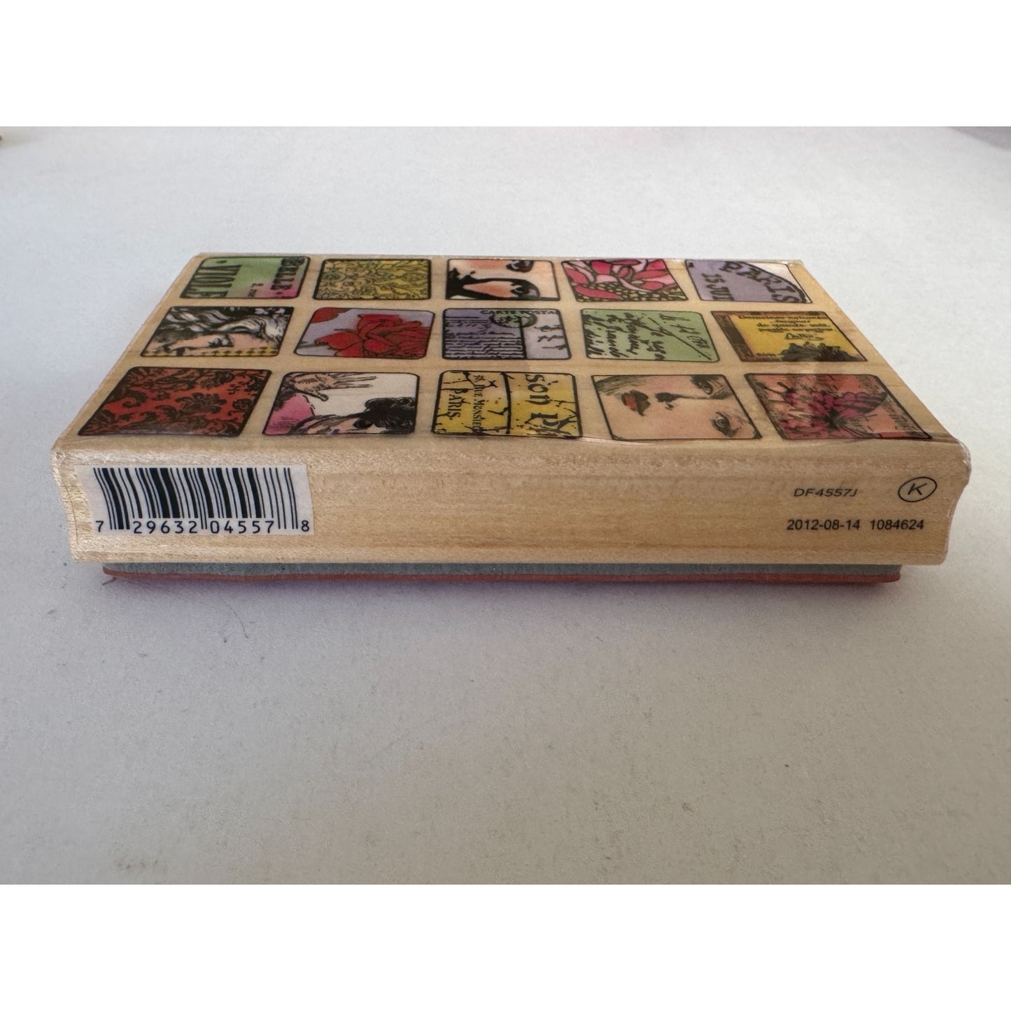 Hampton Art Rubber Stamp Paris Collage French Faces Card Making Jill Meyer Wood