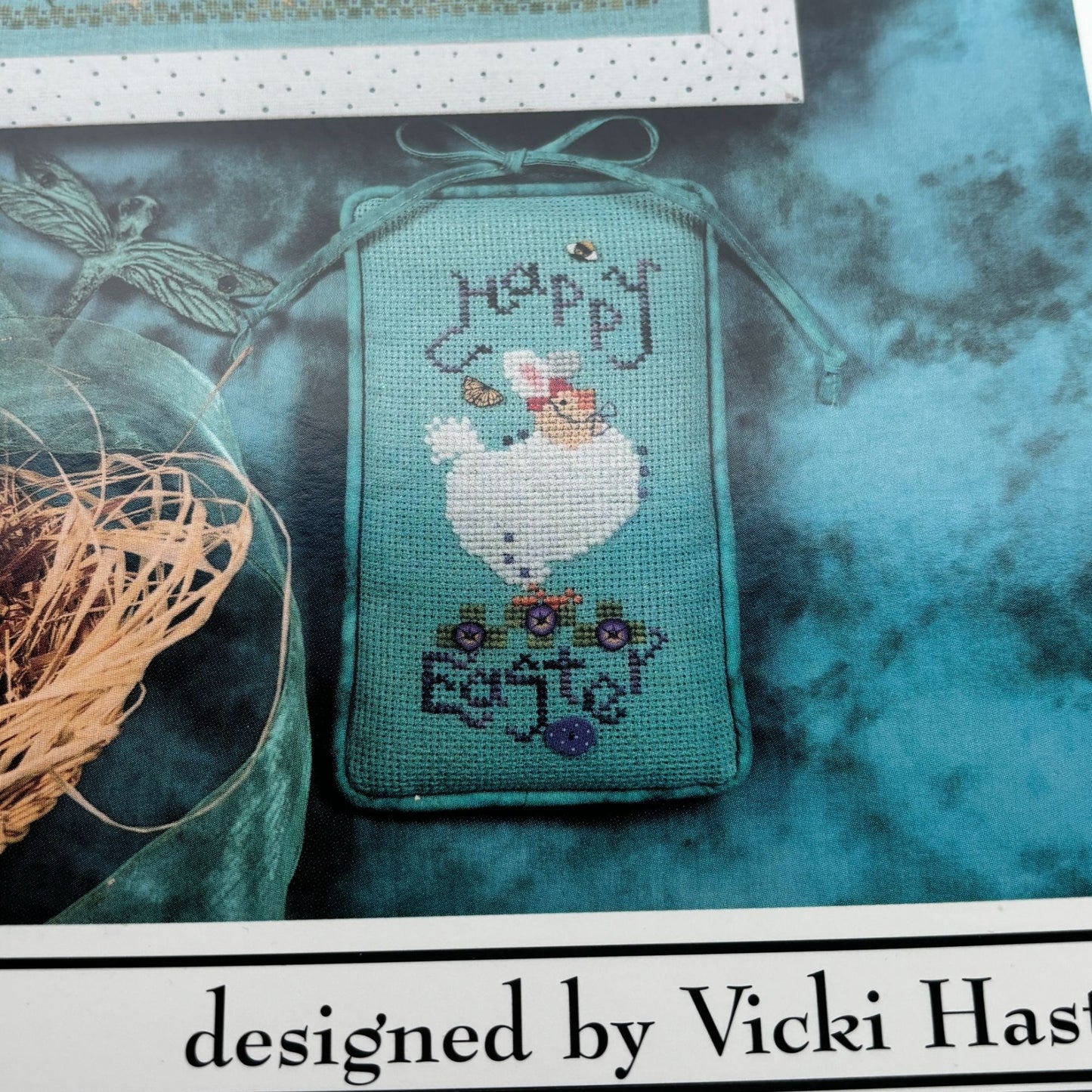 The Cricket Collection Cross Stitch Pattern Spring Chickens Happy Easter Bunny Funny 206