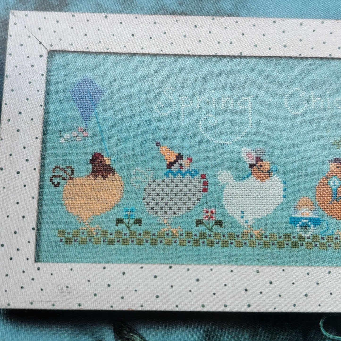 The Cricket Collection Cross Stitch Pattern Spring Chickens Happy Easter Bunny Funny 206
