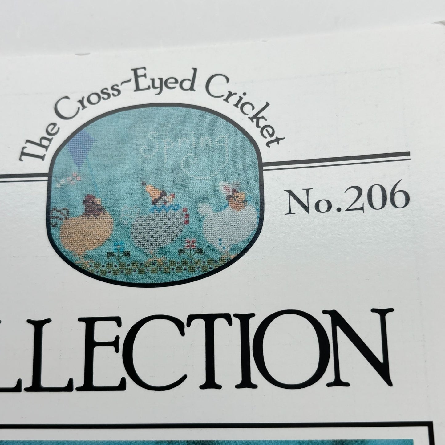 The Cricket Collection Cross Stitch Pattern Spring Chickens Happy Easter Bunny Funny 206