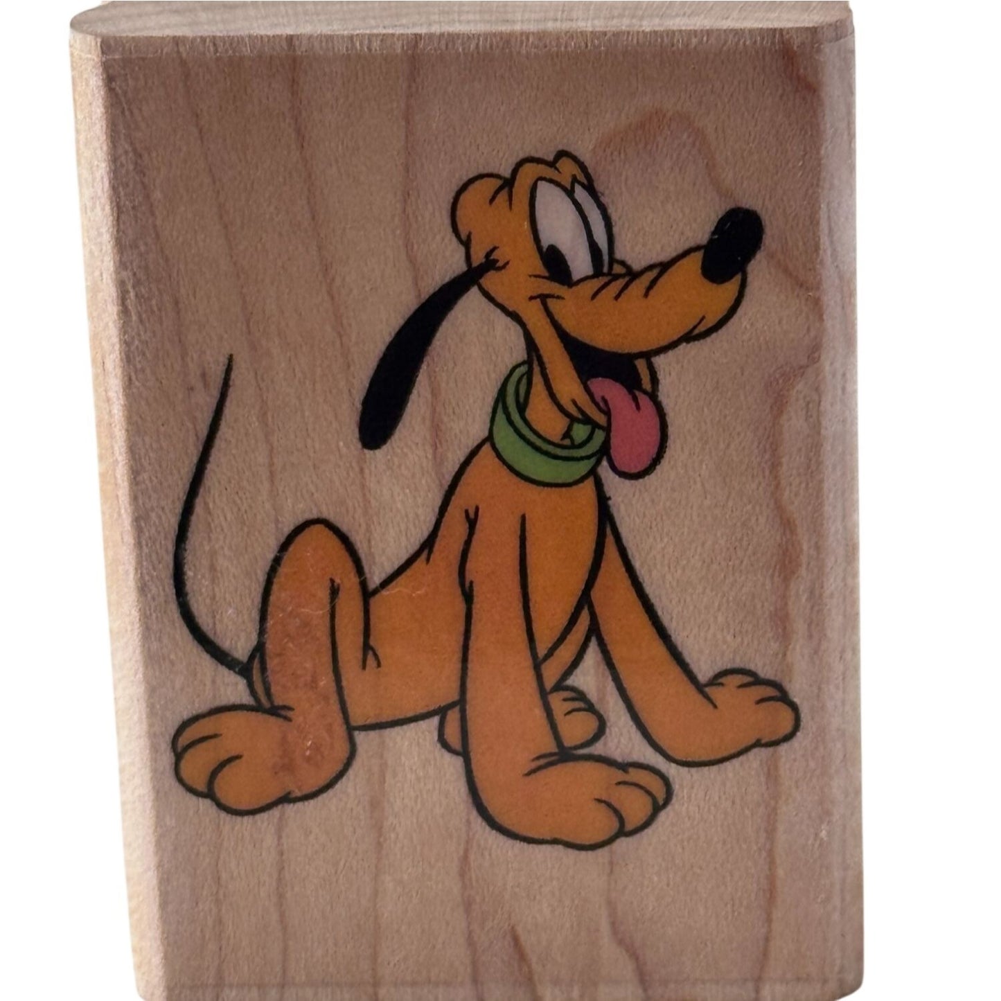 Disney Pluto Rubber Stampede Stamp Friendship Cardmaking Cartoon Character 330D