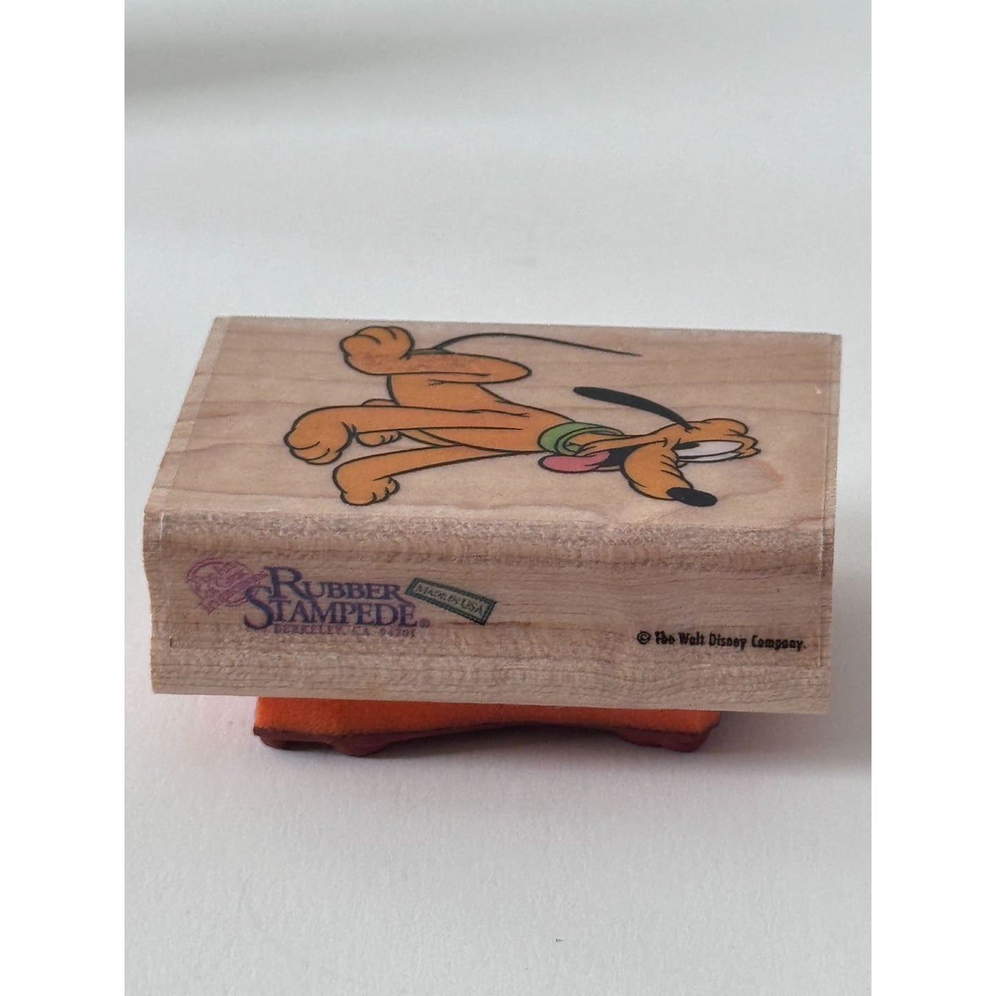 Disney Pluto Rubber Stampede Stamp Friendship Cardmaking Cartoon Character 330D