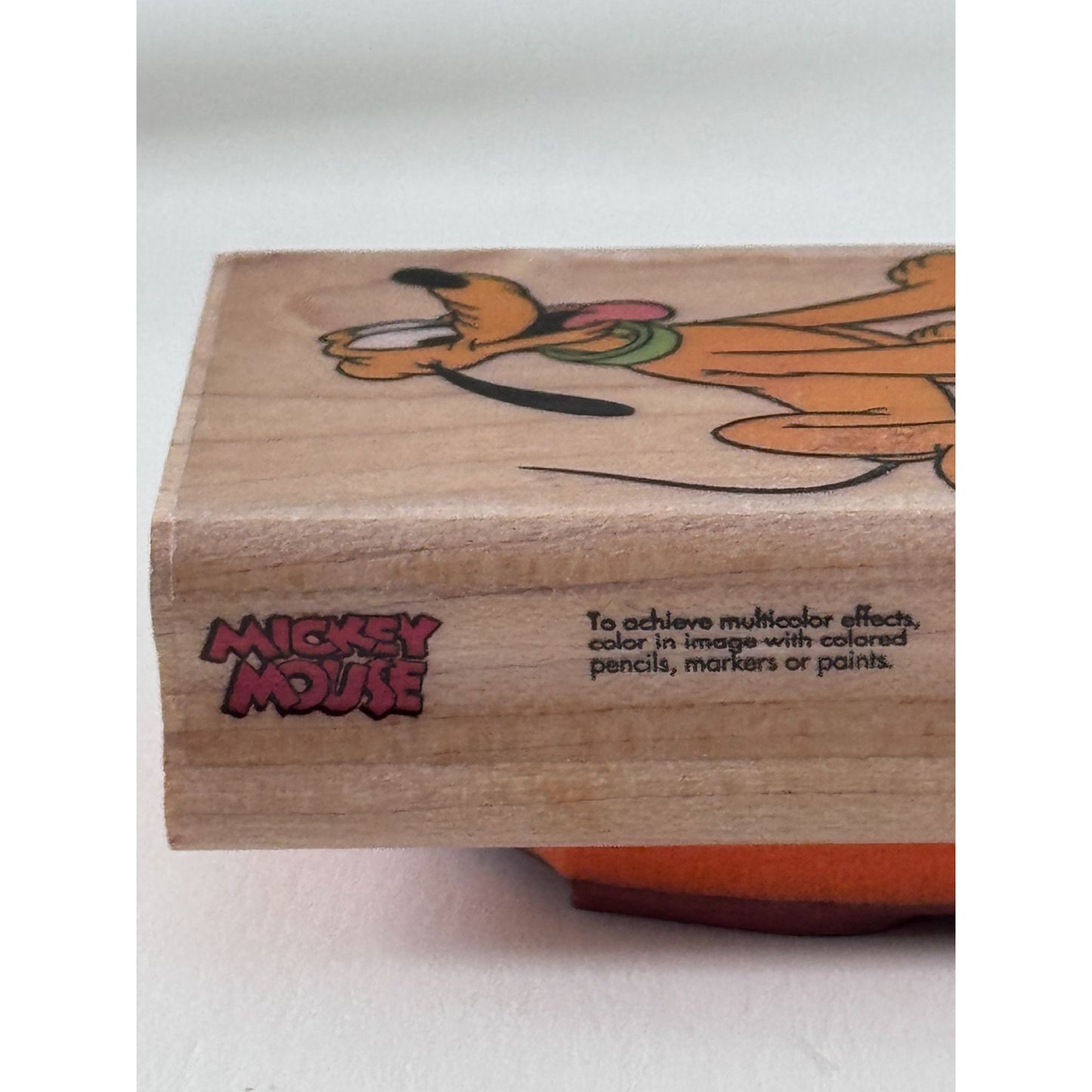 Disney Pluto Rubber Stampede Stamp Friendship Cardmaking Cartoon Character 330D