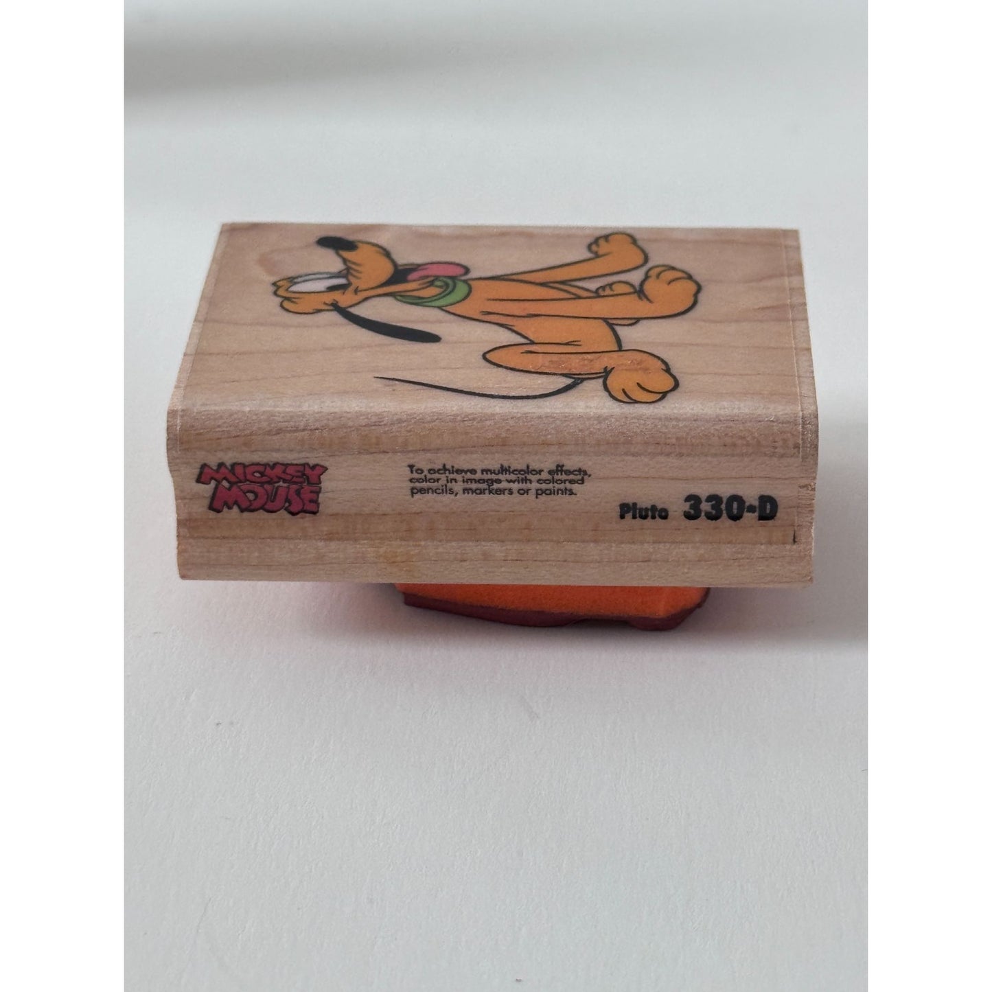 Disney Pluto Rubber Stampede Stamp Friendship Cardmaking Cartoon Character 330D