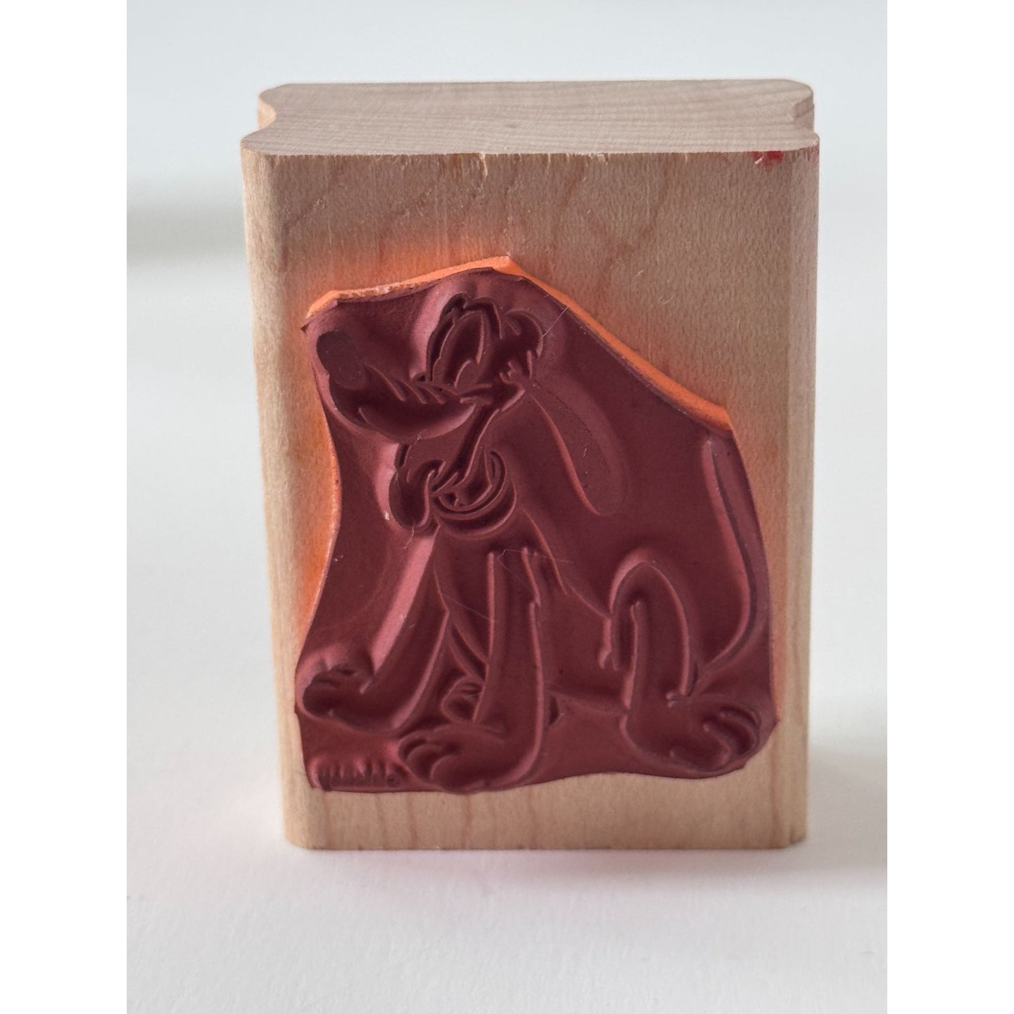Disney Pluto Rubber Stampede Stamp Friendship Cardmaking Cartoon Character 330D