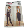 Butterick Sewing Pattern 6682 Vest Straight Skirt Tapered Pants Top Layers 90s 6-10 Uncut