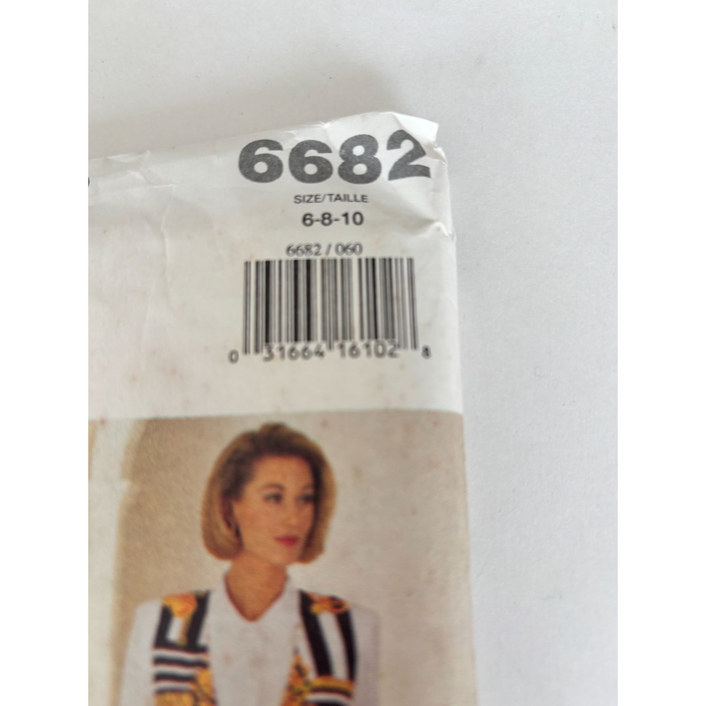Butterick Sewing Pattern 6682 Vest Straight Skirt Tapered Pants Top Layers 90s 6-10 Uncut