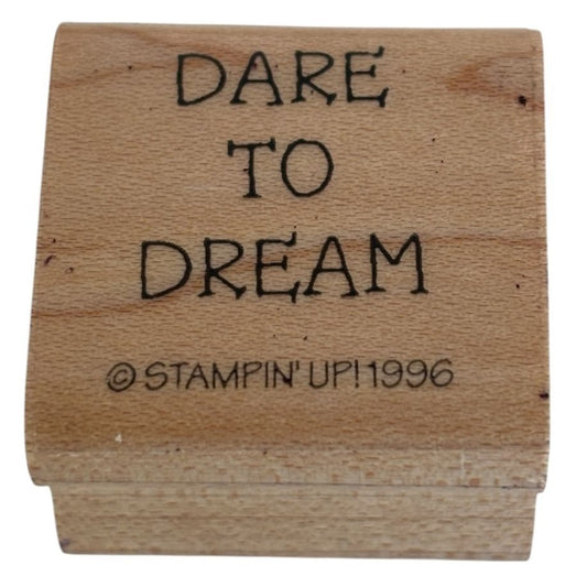 Stampin Up Rubber Stamp Dare to Dream Inspirational Words Inspire Encourage 1 In