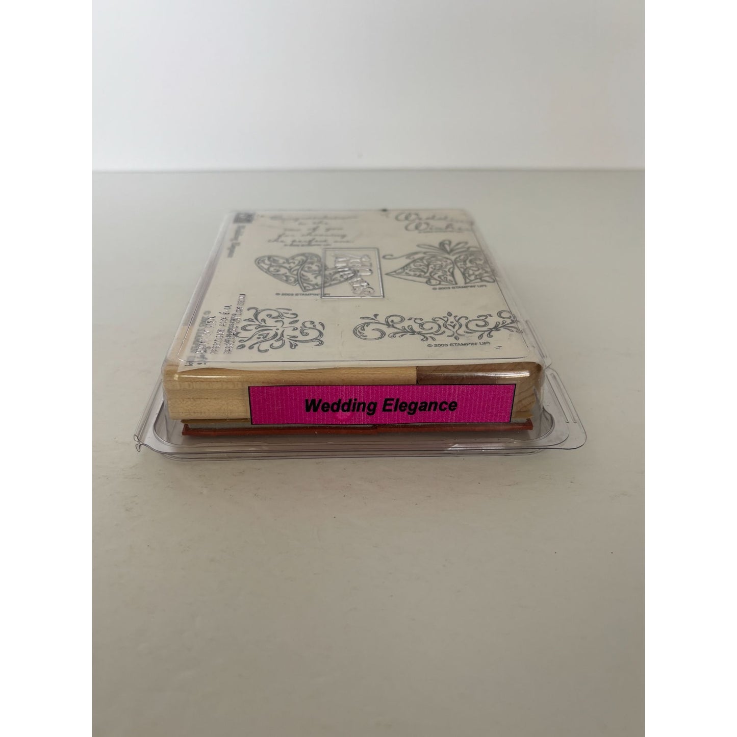 Stampin Up Wood Rubber Stamp Set Wedding Elegance Card Making Bells Engagement