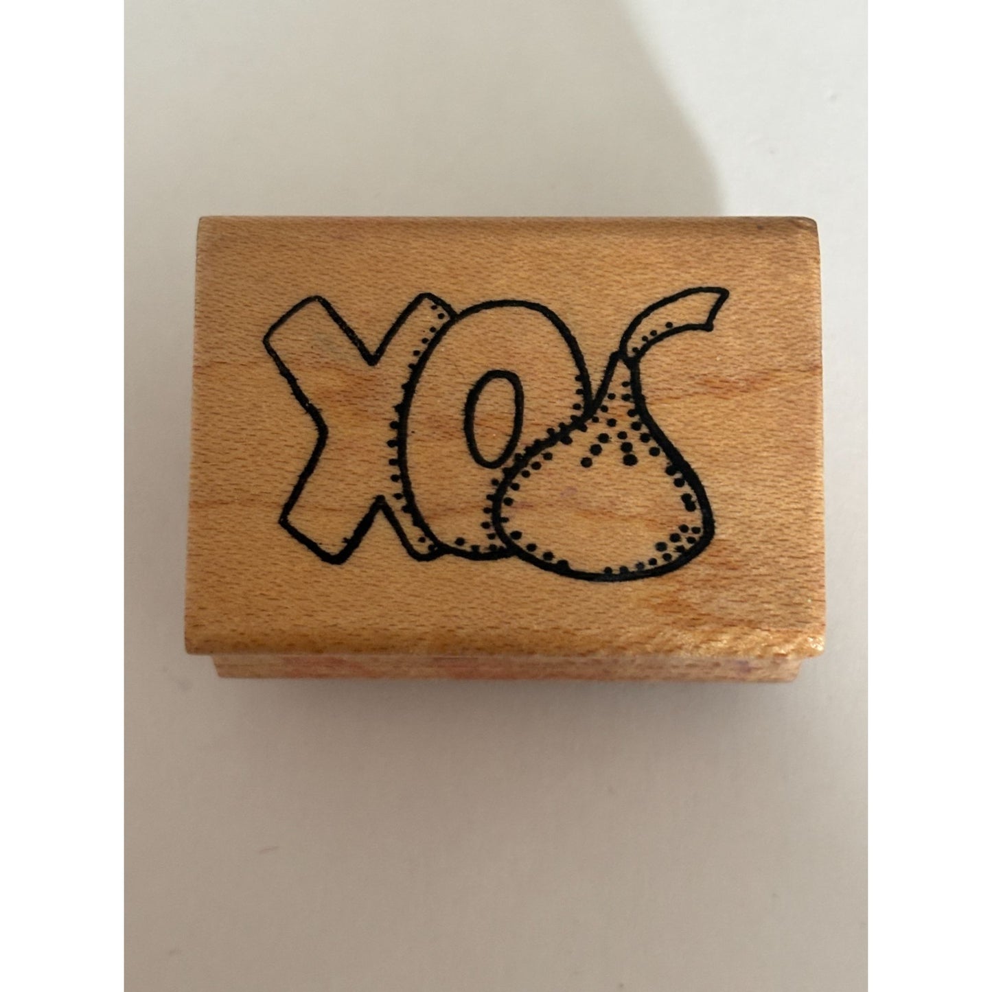 Darcies Rubber Stamp XO Kisses Chocolate Valentine Love Wood Mounted Craft Romantic Craft