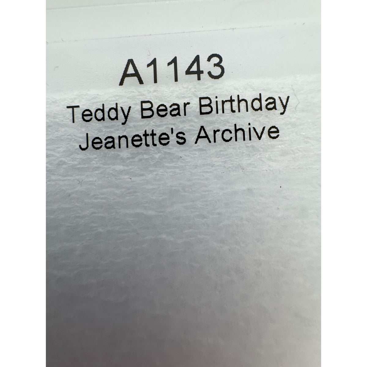 CTMH My Acrylix Acrylic Stamp Set Teddy Bear Birthday Cake Hat Gift Card Making