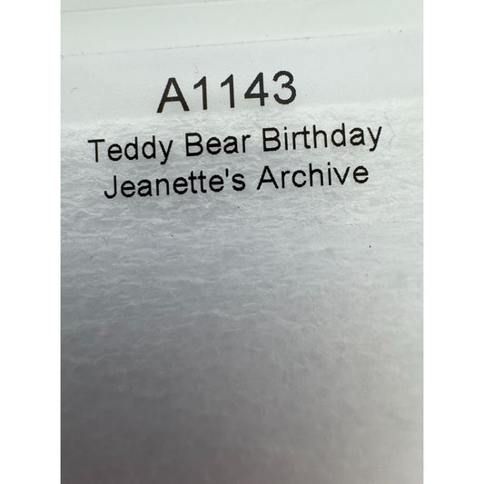 CTMH My Acrylix Acrylic Stamp Set Teddy Bear Birthday Cake Hat Gift Card Making