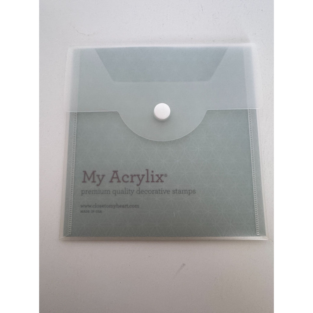 CTMH My Acrylix Acrylic Stamp Set Teddy Bear Birthday Cake Hat Gift Card Making