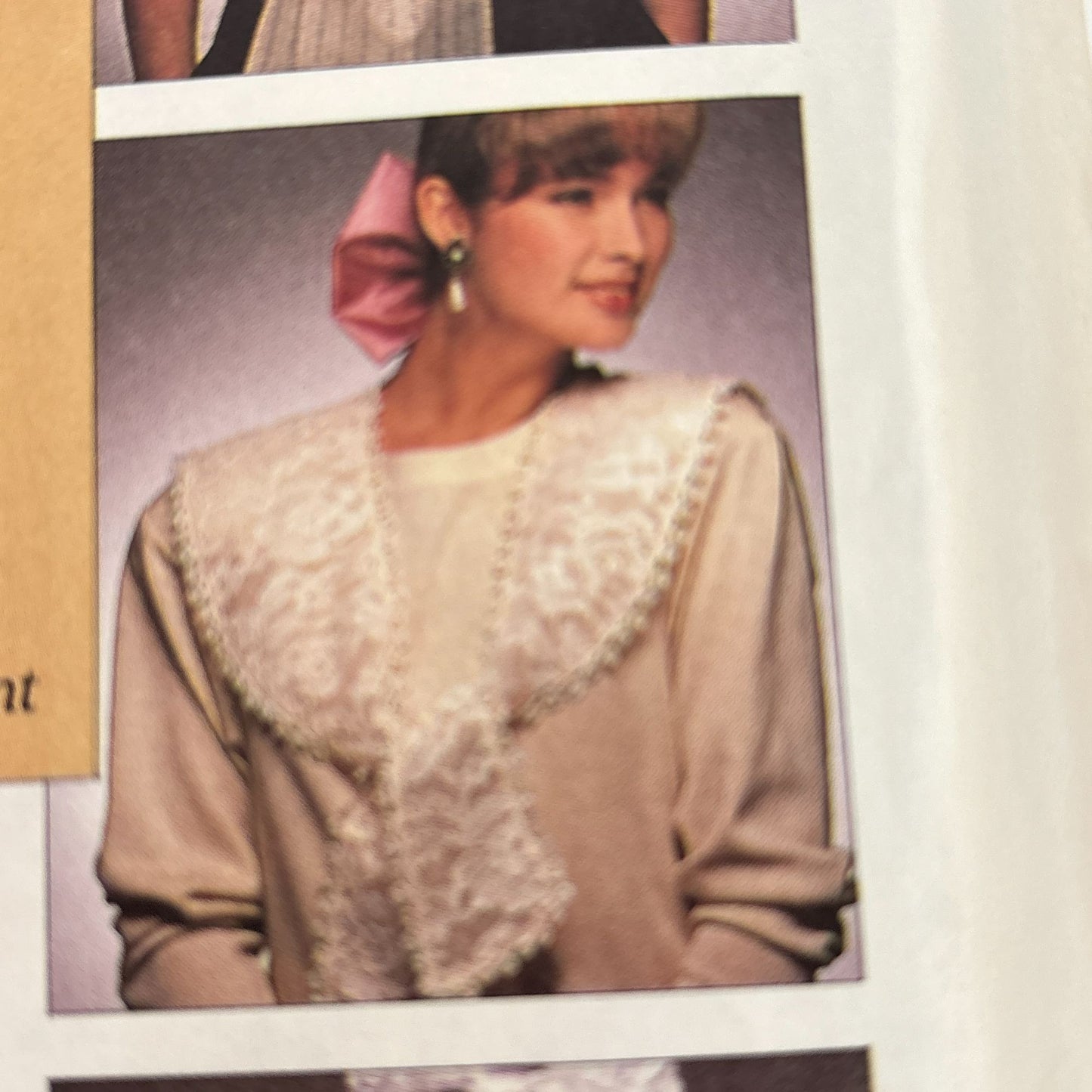 McCalls Sewing Pattern 3205 Hair Bow Collars for Ladies Children Accessory 1980s