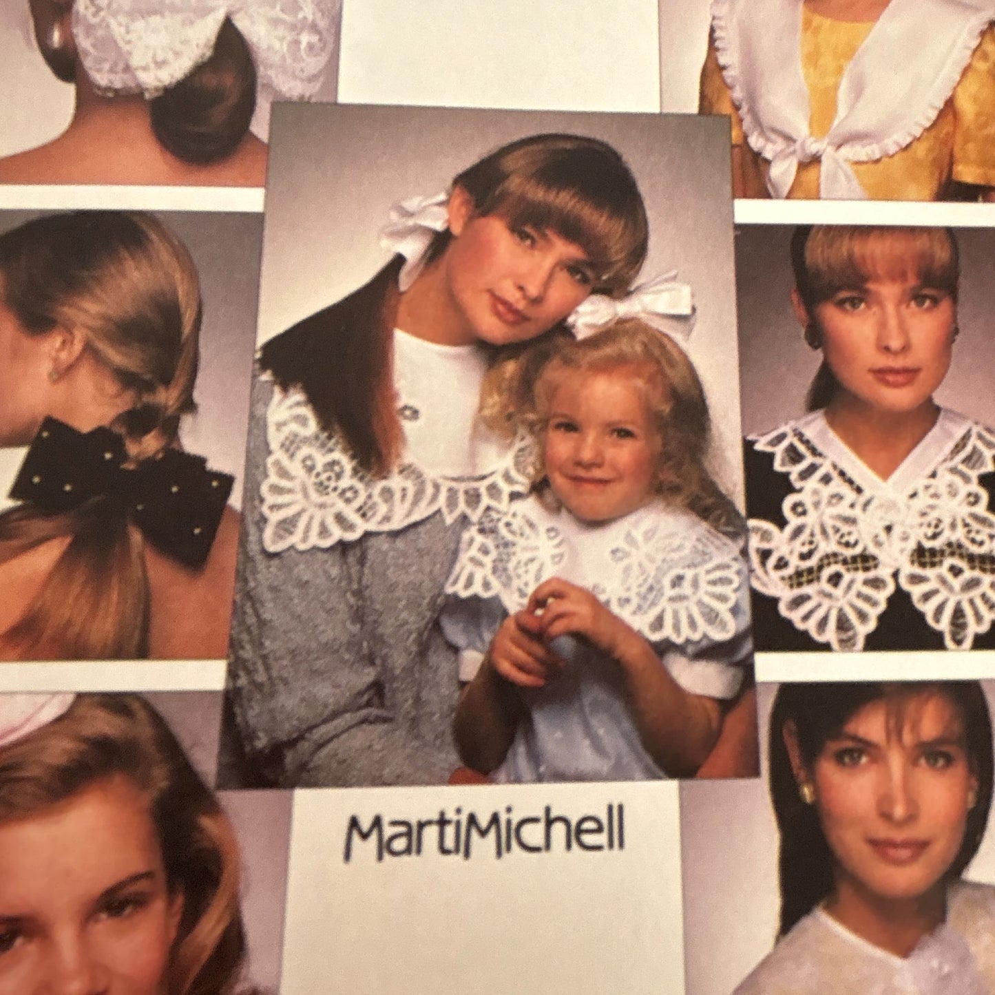 McCalls Sewing Pattern 3205 Hair Bow Collars for Ladies Children Accessory 1980s