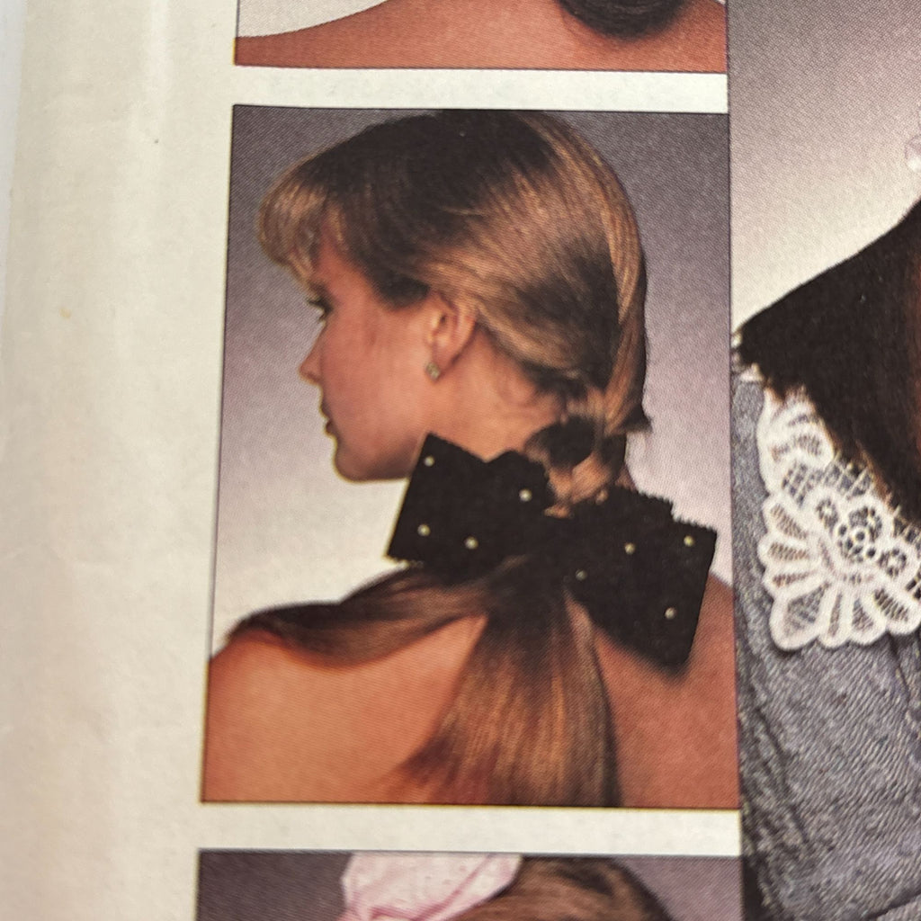 McCalls Sewing Pattern 3205 Hair Bow Collars for Ladies Children Accessory 1980s