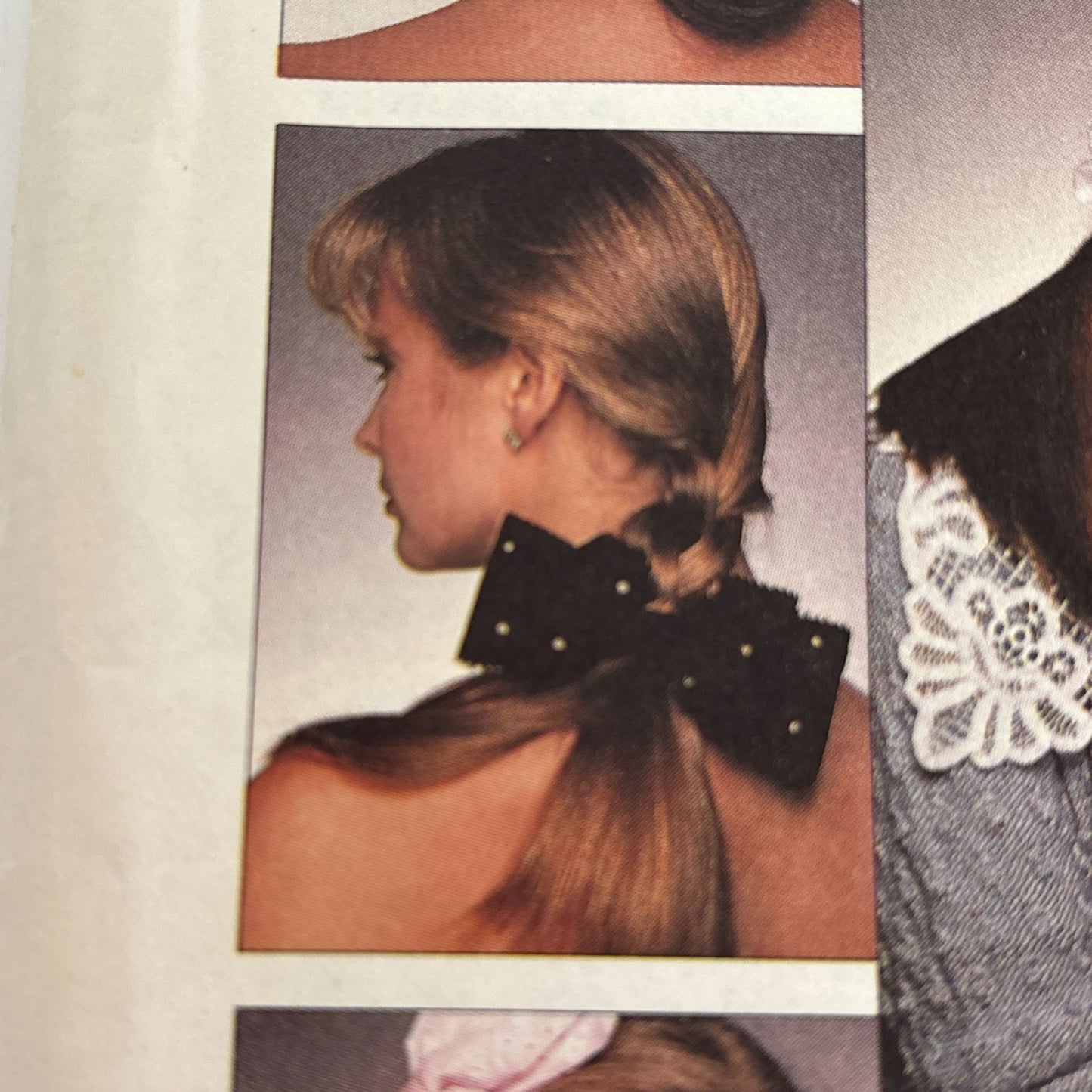 McCalls Sewing Pattern 3205 Hair Bow Collars for Ladies Children Accessory 1980s