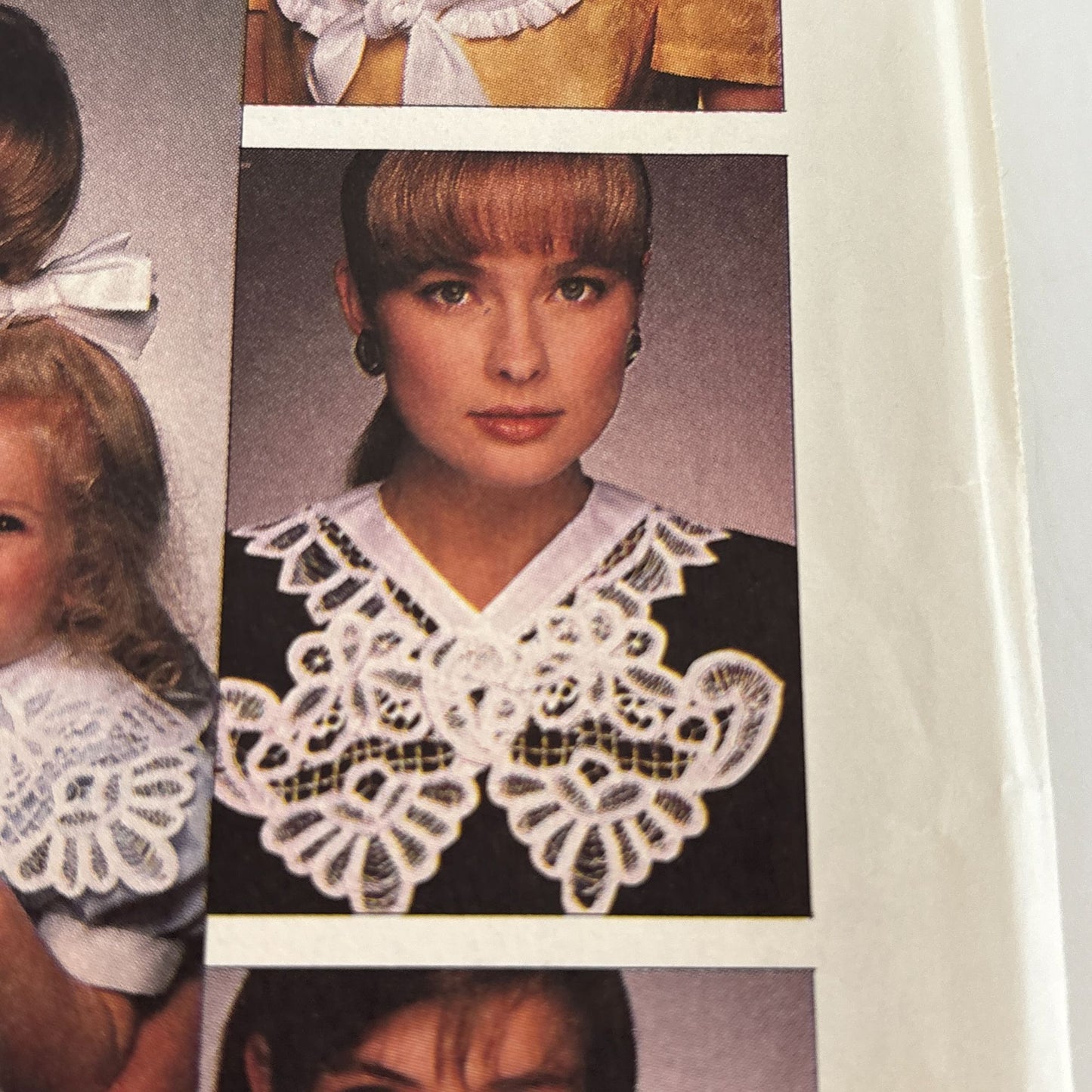 McCalls Sewing Pattern 3205 Hair Bow Collars for Ladies Children Accessory 1980s