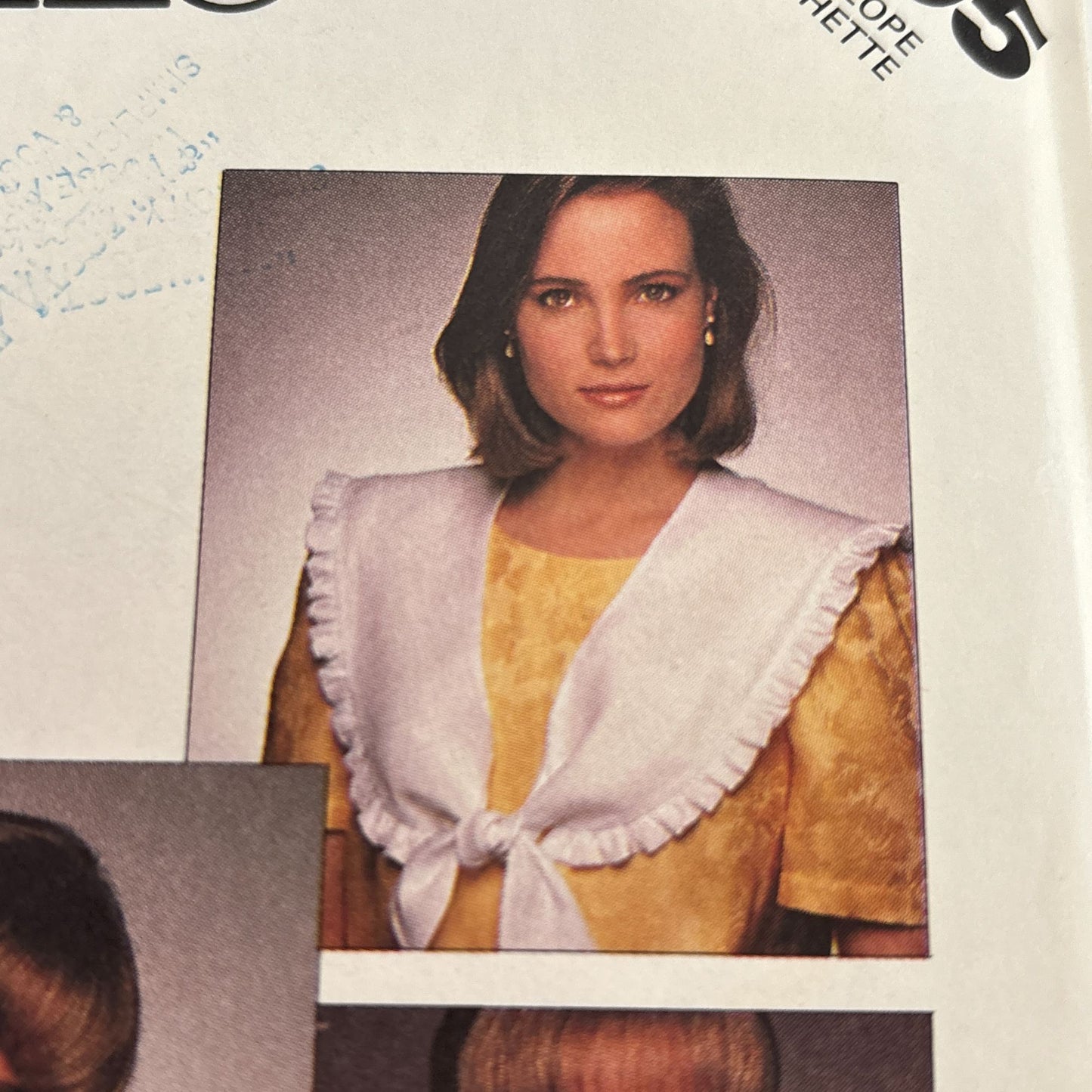 McCalls Sewing Pattern 3205 Hair Bow Collars for Ladies Children Accessory 1980s