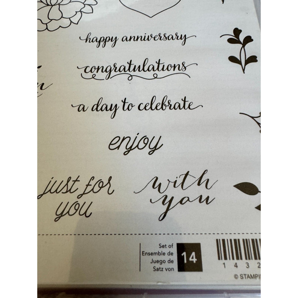 Stampin Up Cling Rubber Stamps So In Love So Detailed Thinlits Dies With