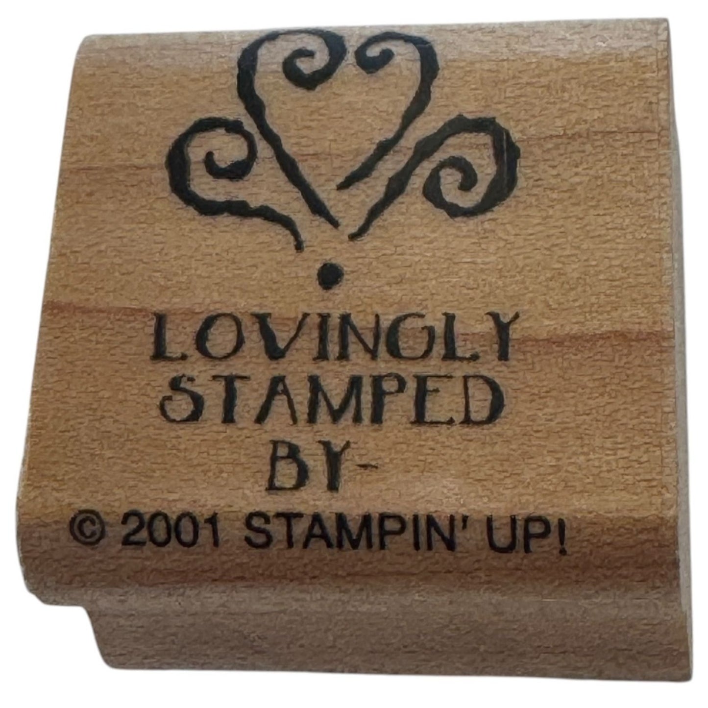 Stampin Up Rubber Stamp Lovingly Stamped By Heart Stamping Hobby Card Making Art