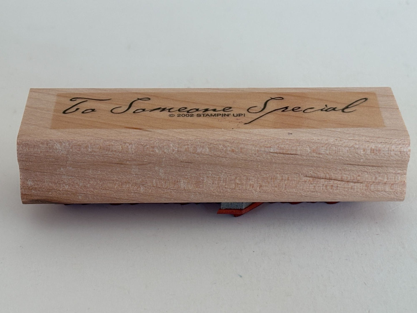 Stampin Up Rubber Stamp To Someone Special Card Making Gift Tags Cursive Craft