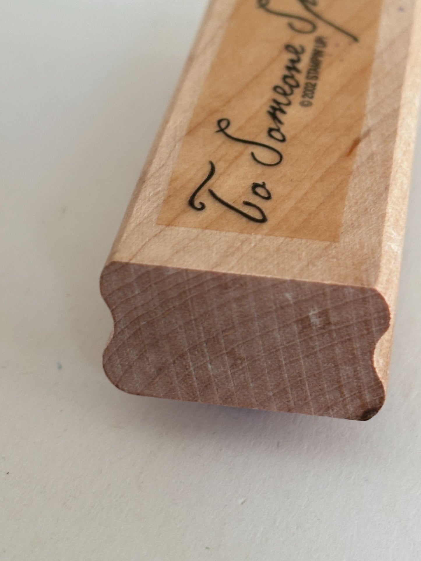Stampin Up Rubber Stamp To Someone Special Card Making Gift Tags Cursive Craft