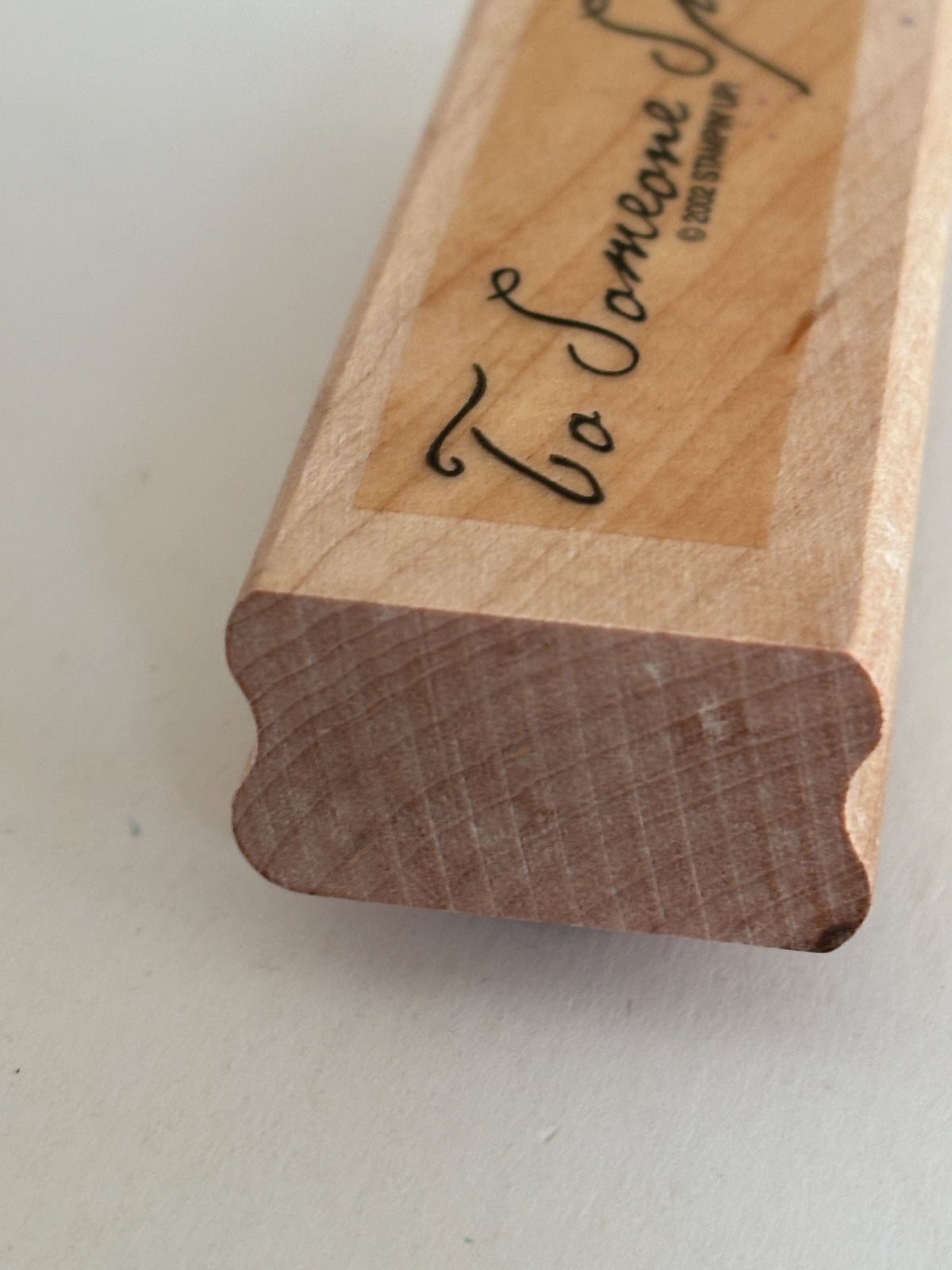 Stampin Up Rubber Stamp To Someone Special Card Making Gift Tags Cursive Craft