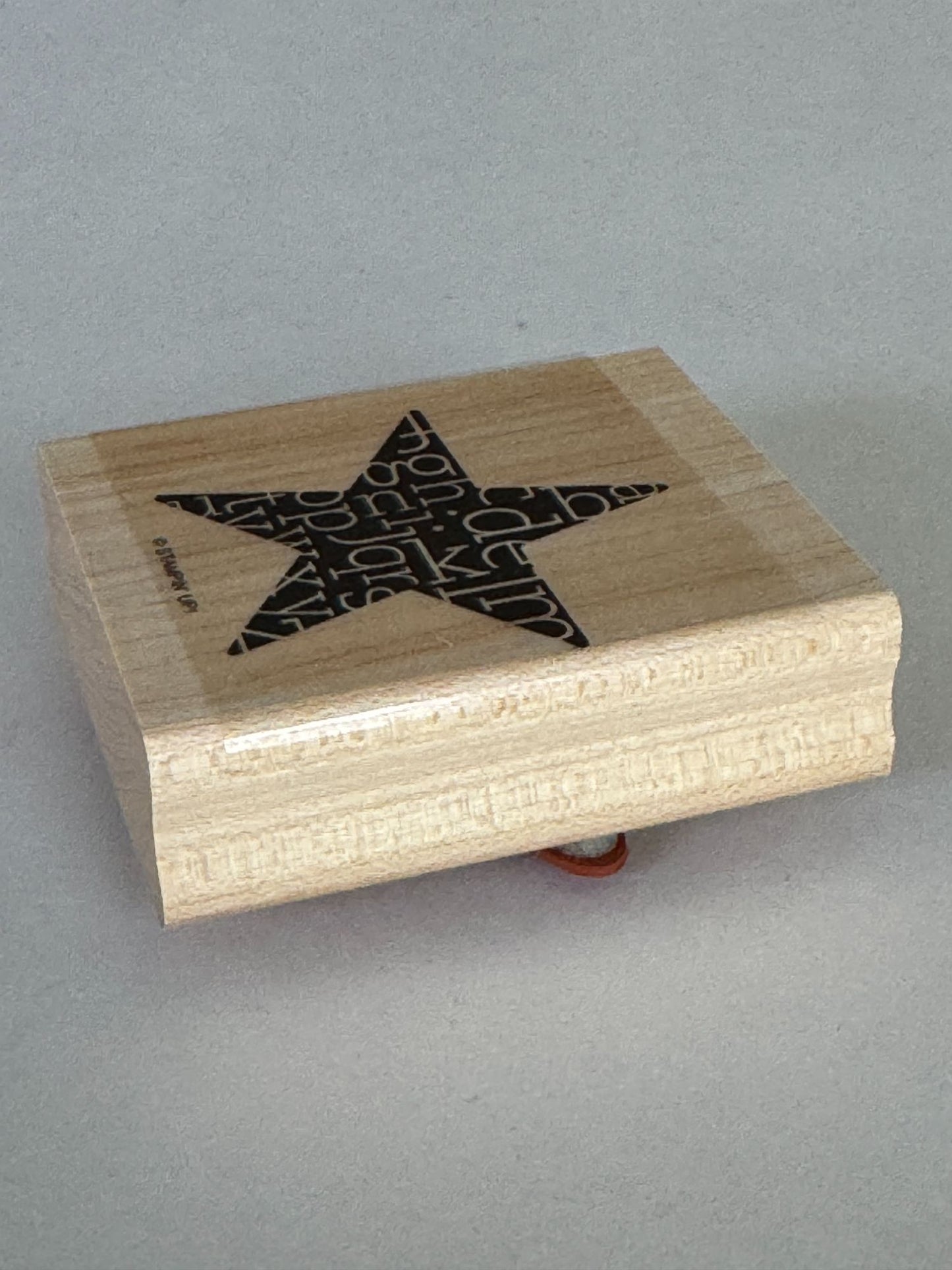 Stampin Up Rubber Stamp Star Alphabet Letters Design Card Making Craft 1.75 Inch