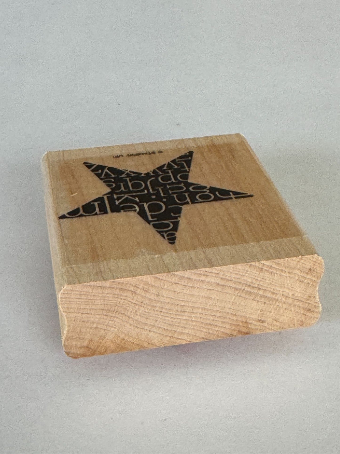 Stampin Up Rubber Stamp Star Alphabet Letters Design Card Making Craft 1.75 Inch