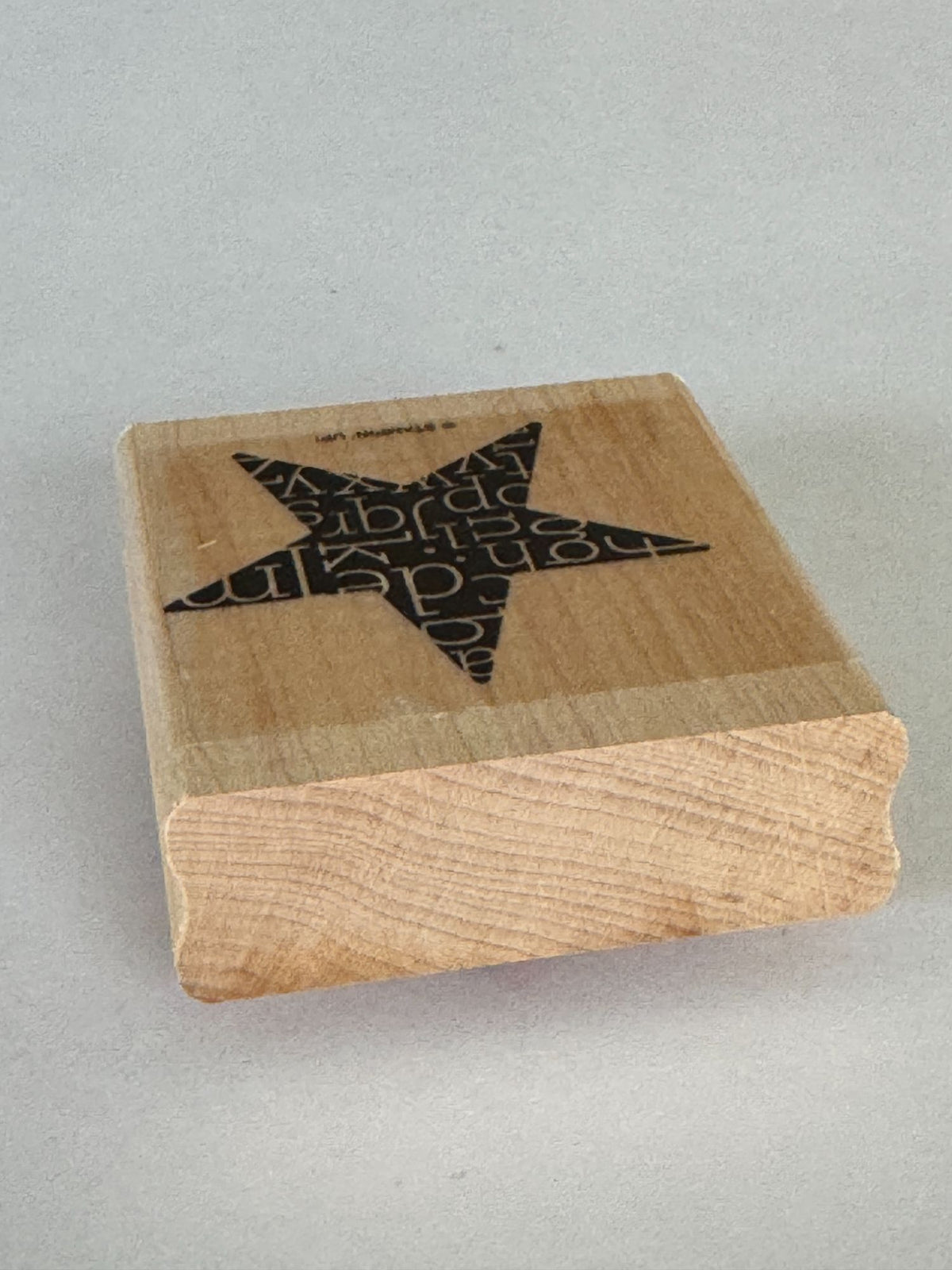 Stampin Up Rubber Stamp Star Alphabet Letters Design Card Making Craft 1.75 Inch