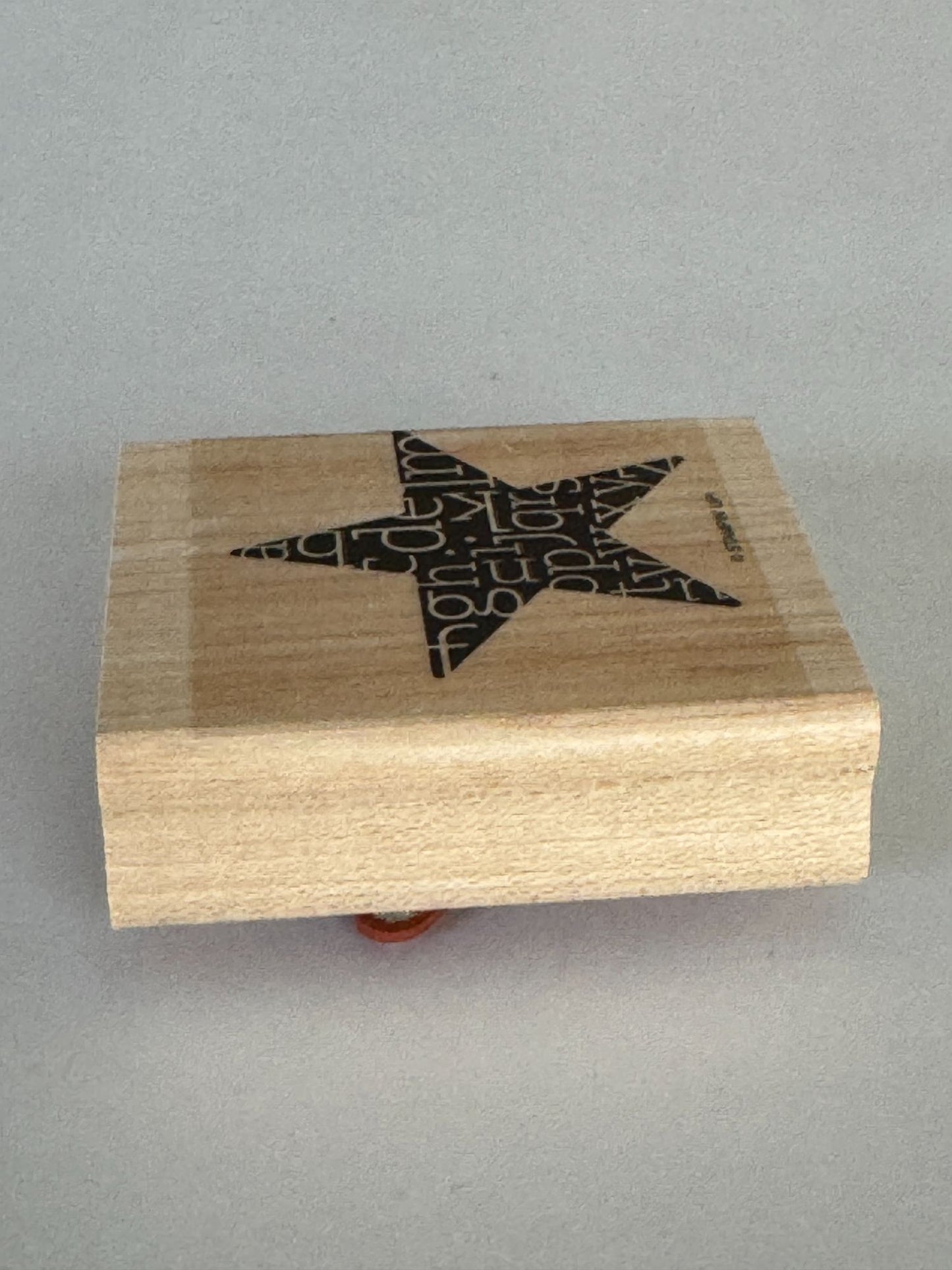 Stampin Up Rubber Stamp Star Alphabet Letters Design Card Making Craft 1.75 Inch