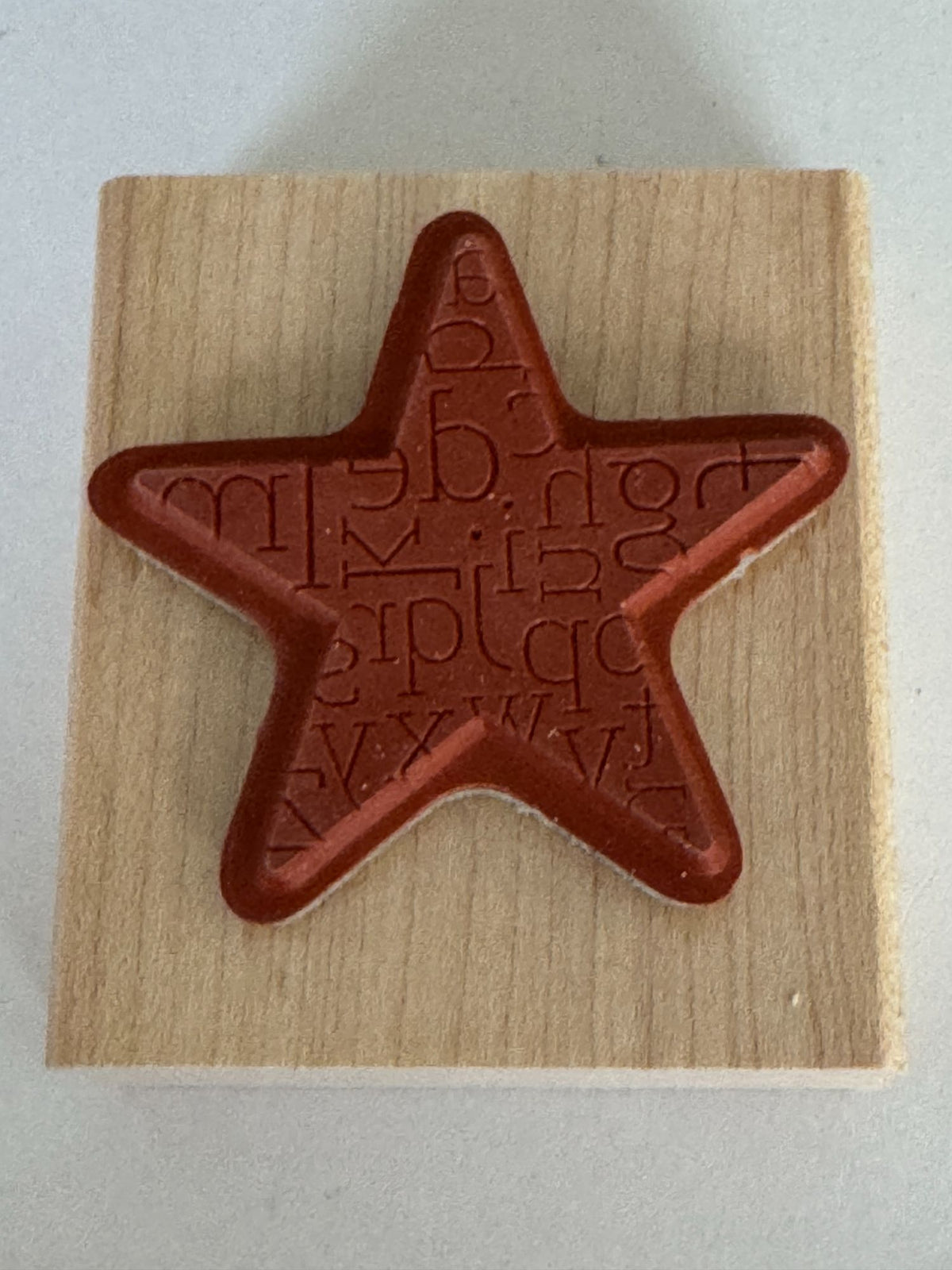 Stampin Up Rubber Stamp Star Alphabet Letters Design Card Making Craft 1.75 Inch