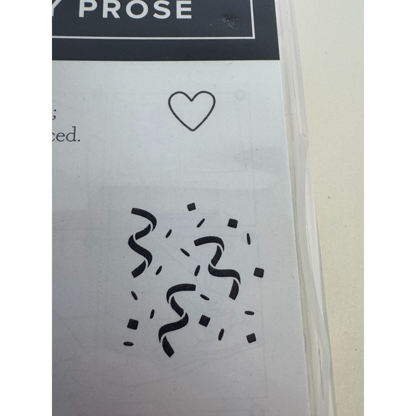 Stampin Up Cling Stamp Set Rubber Praiseworthy Prose Definitions Grateful Family