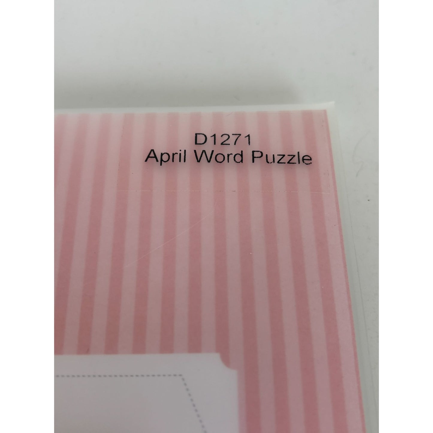 CTMH My Acrylix Acrylic Stamp Set April Word Puzzle Birds Singing Music Notes