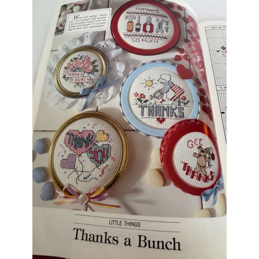 Leisure Arts The Magazine February 1991 Cross Stitch Knit Crochet Patterns Love