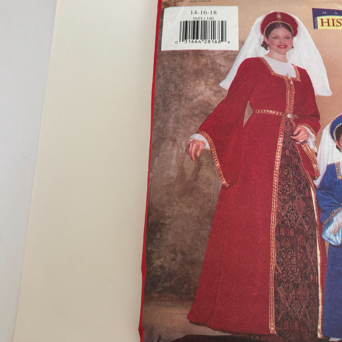 Butterick Sewing Pattern 5655 Renaissance Dress Costume Medieval Gown 14-18 Uncut Historical