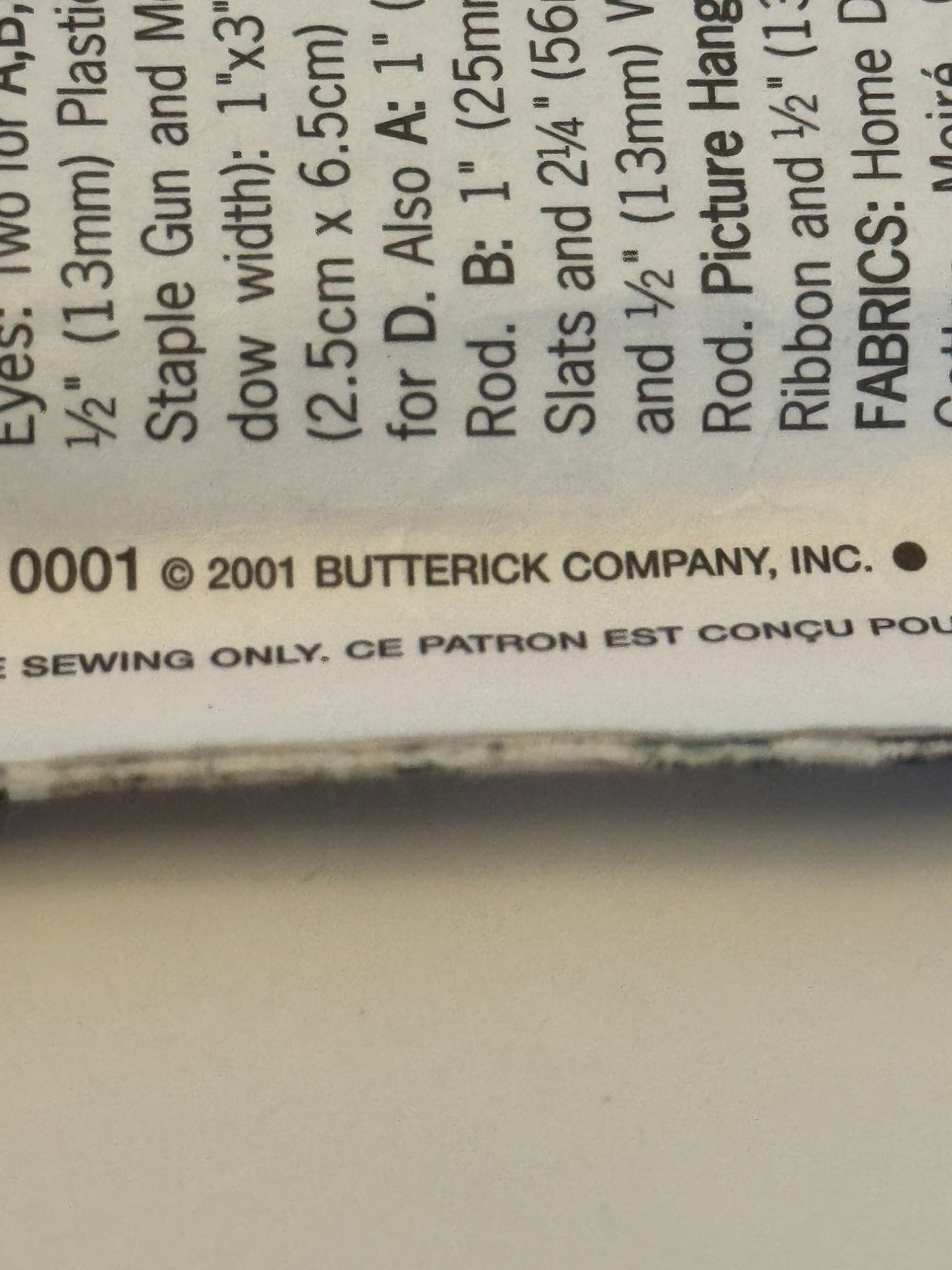 Butterick Sewing Pattern 6677 Waverly Easy to Do Shades Window Home Decor Uncut