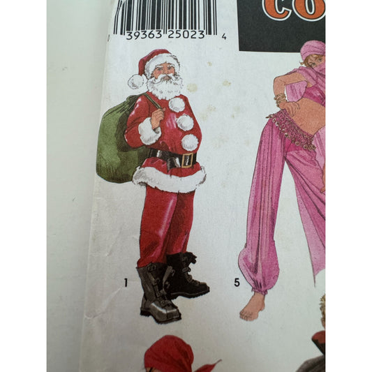 Simplicity Sewing Pattern 3903 Costumes Santa Genie Dracula Pirate Kids 2-12 UC