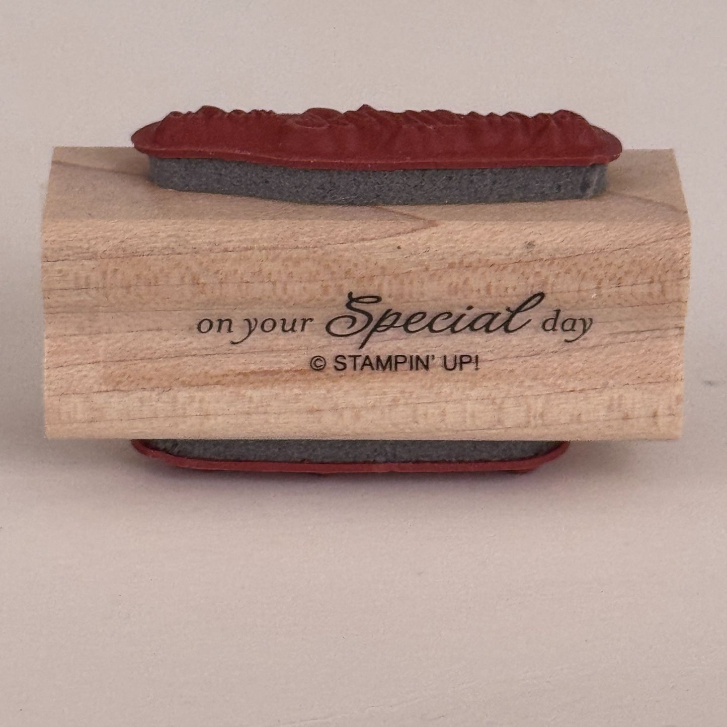Stampin Up Rubber Stamps On Your Special Day Catholic Baptism Religious Godmother Set
