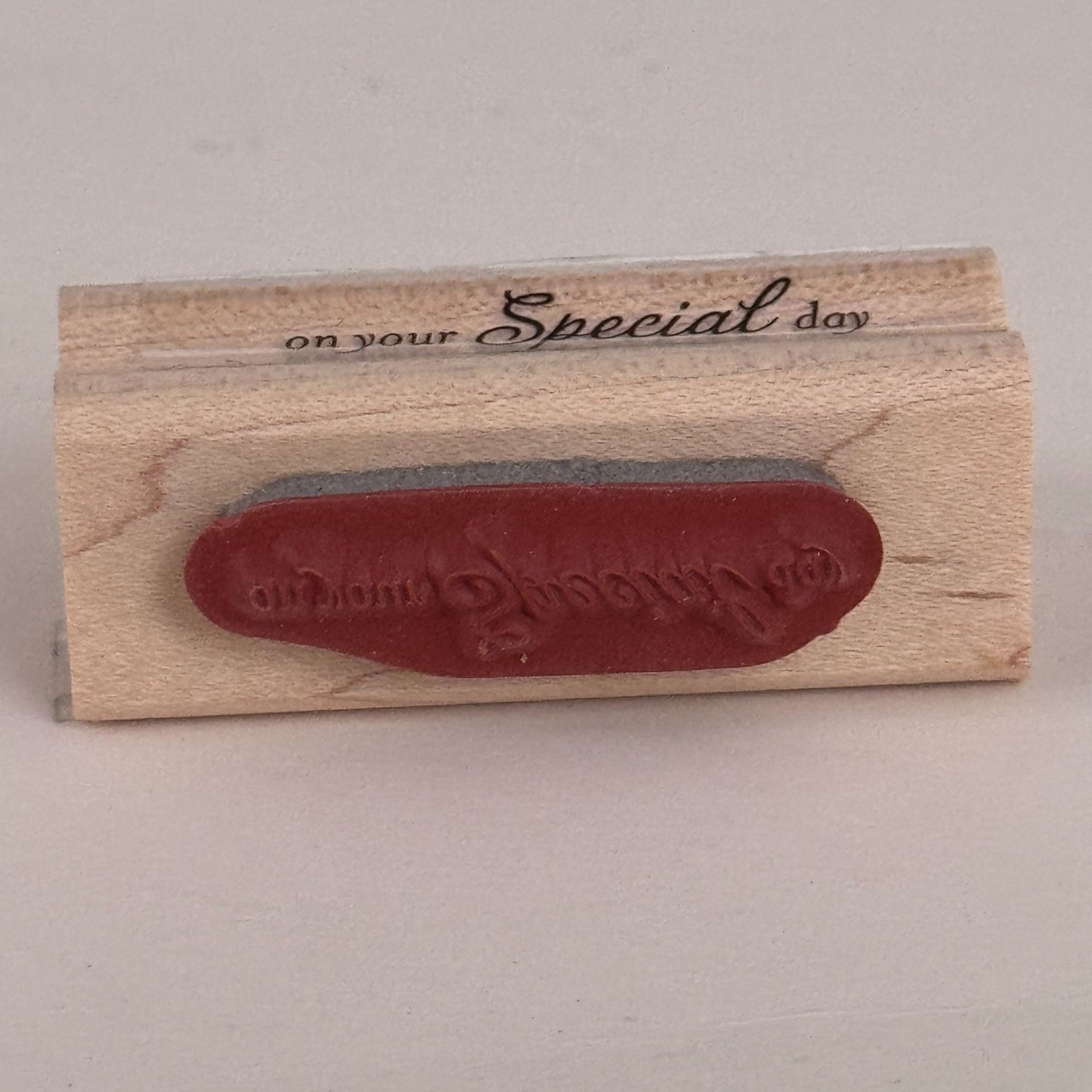 Stampin Up Rubber Stamps On Your Special Day Catholic Baptism Religious Godmother Set