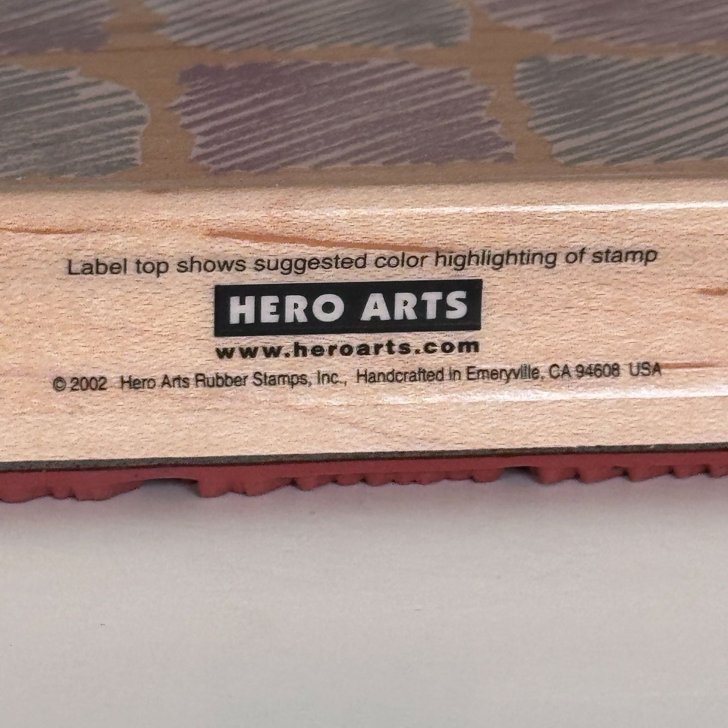 Hero Arts Rubber Stamp Background of Six Scribbles Distressed Squares Grunge Texture Junk Journaling