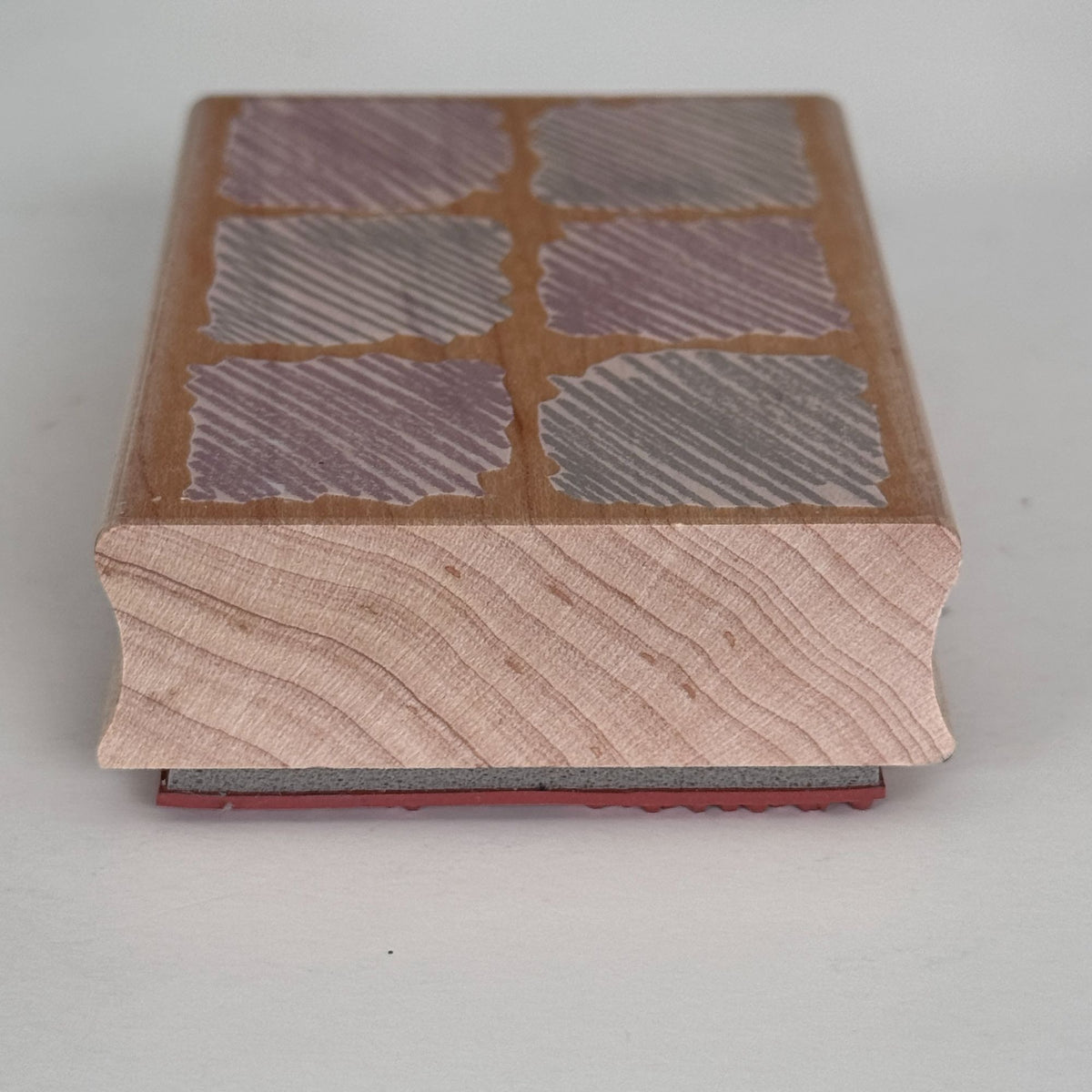 Hero Arts Rubber Stamp Background of Six Scribbles Distressed Squares Grunge Texture Junk Journaling