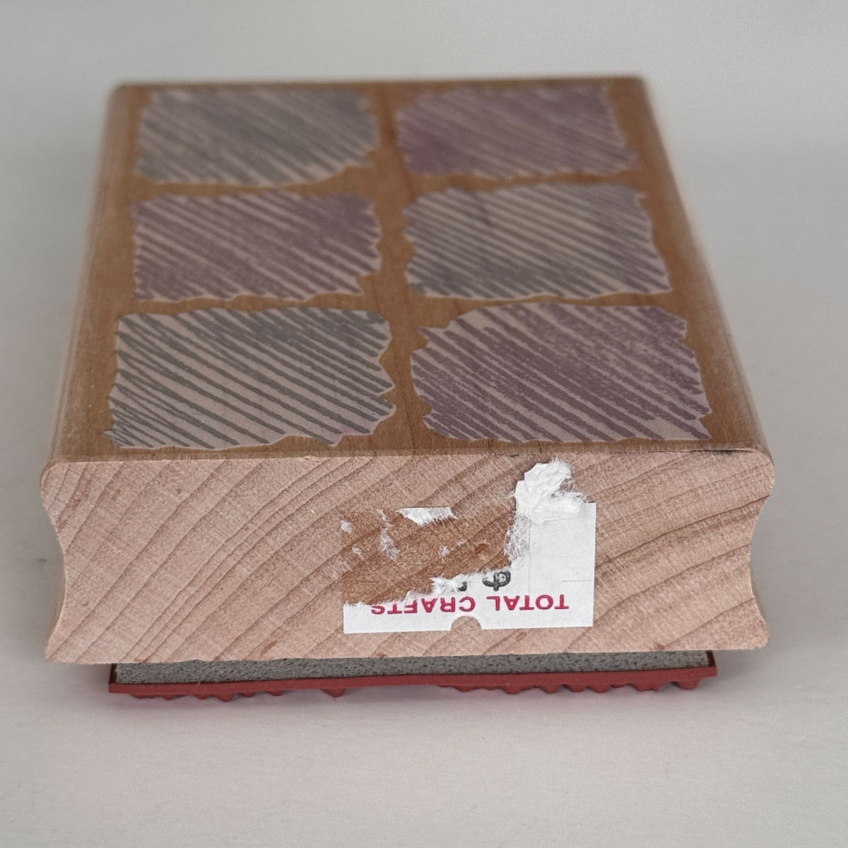 Hero Arts Rubber Stamp Background of Six Scribbles Distressed Squares Grunge Texture Junk Journaling