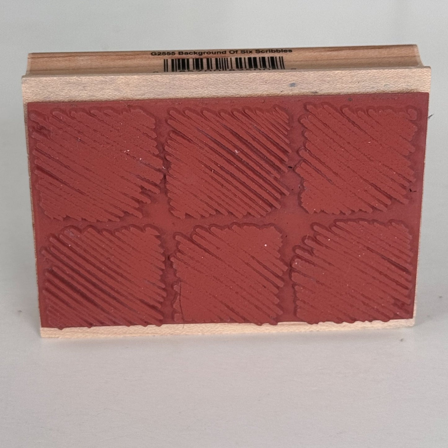 Hero Arts Rubber Stamp Background of Six Scribbles Distressed Squares Grunge Texture Junk Journaling