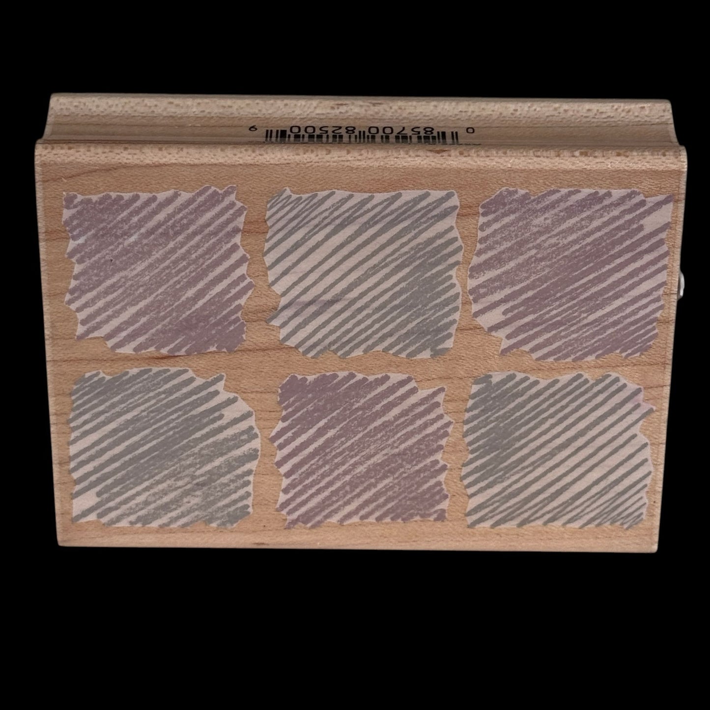 Hero Arts Rubber Stamp Background of Six Scribbles Distressed Squares Grunge Texture Junk Journaling