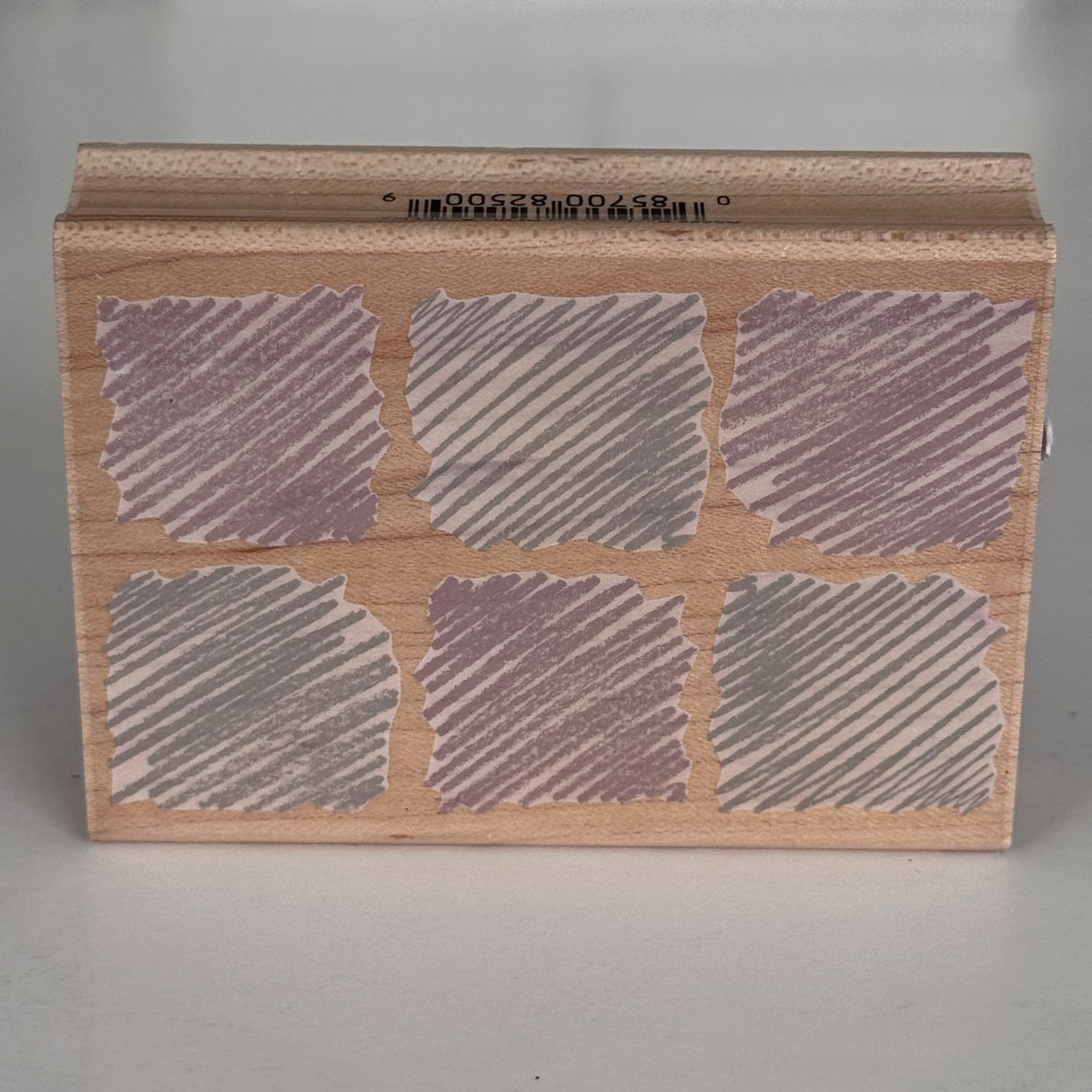 Hero Arts Rubber Stamp Background of Six Scribbles Distressed Squares Grunge Texture Junk Journaling